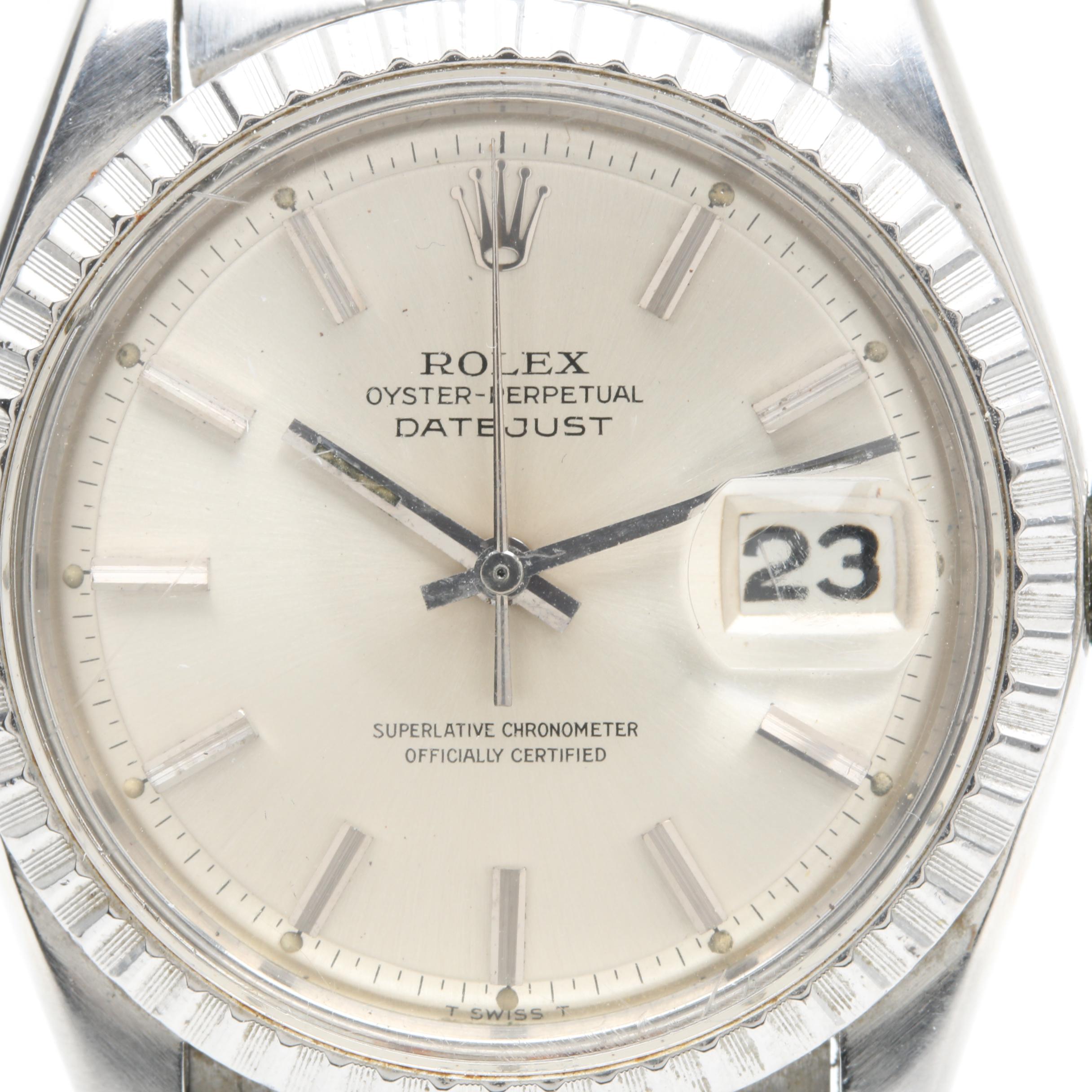 Rolex Stainless Steel Datejust Watch