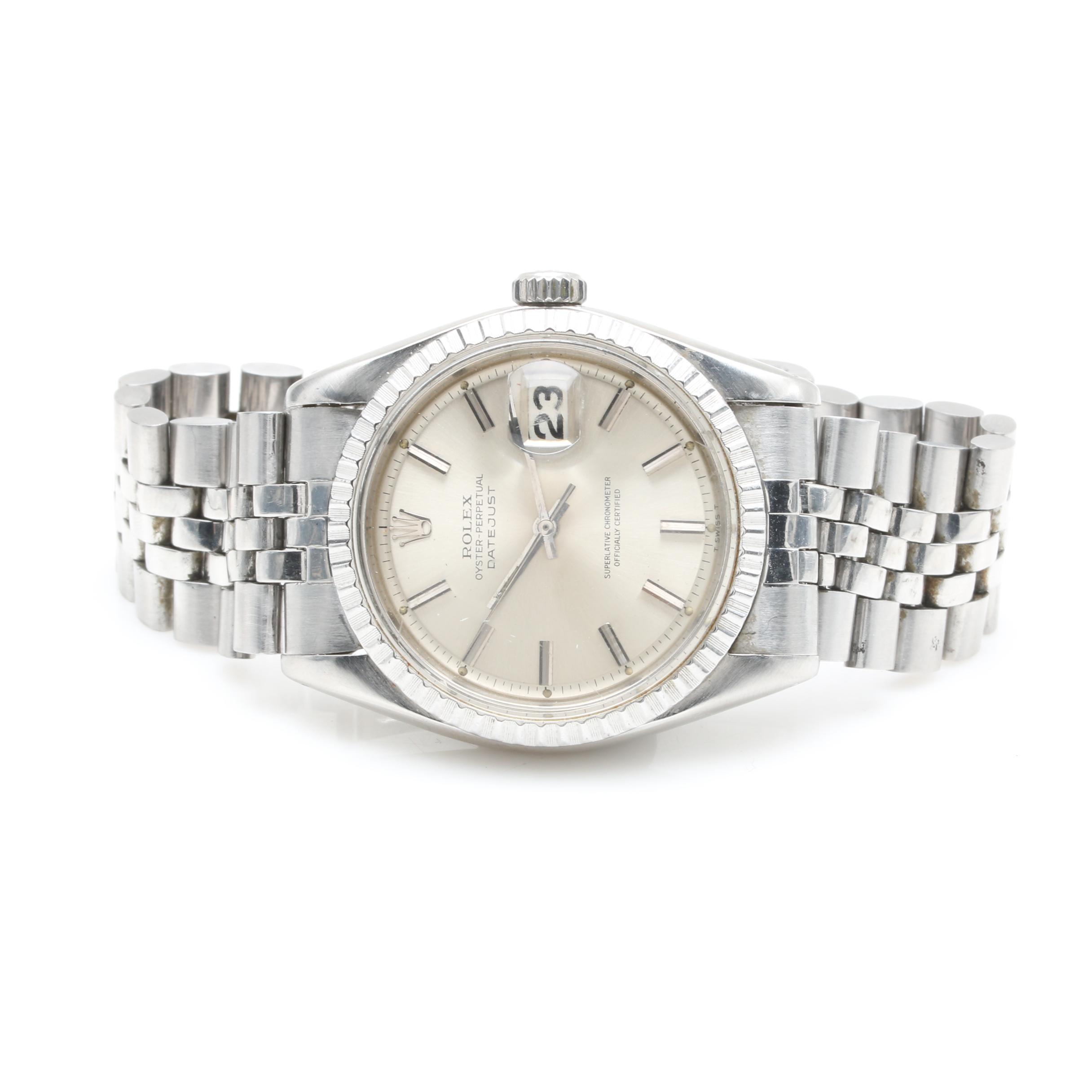 Rolex Stainless Steel Datejust Watch