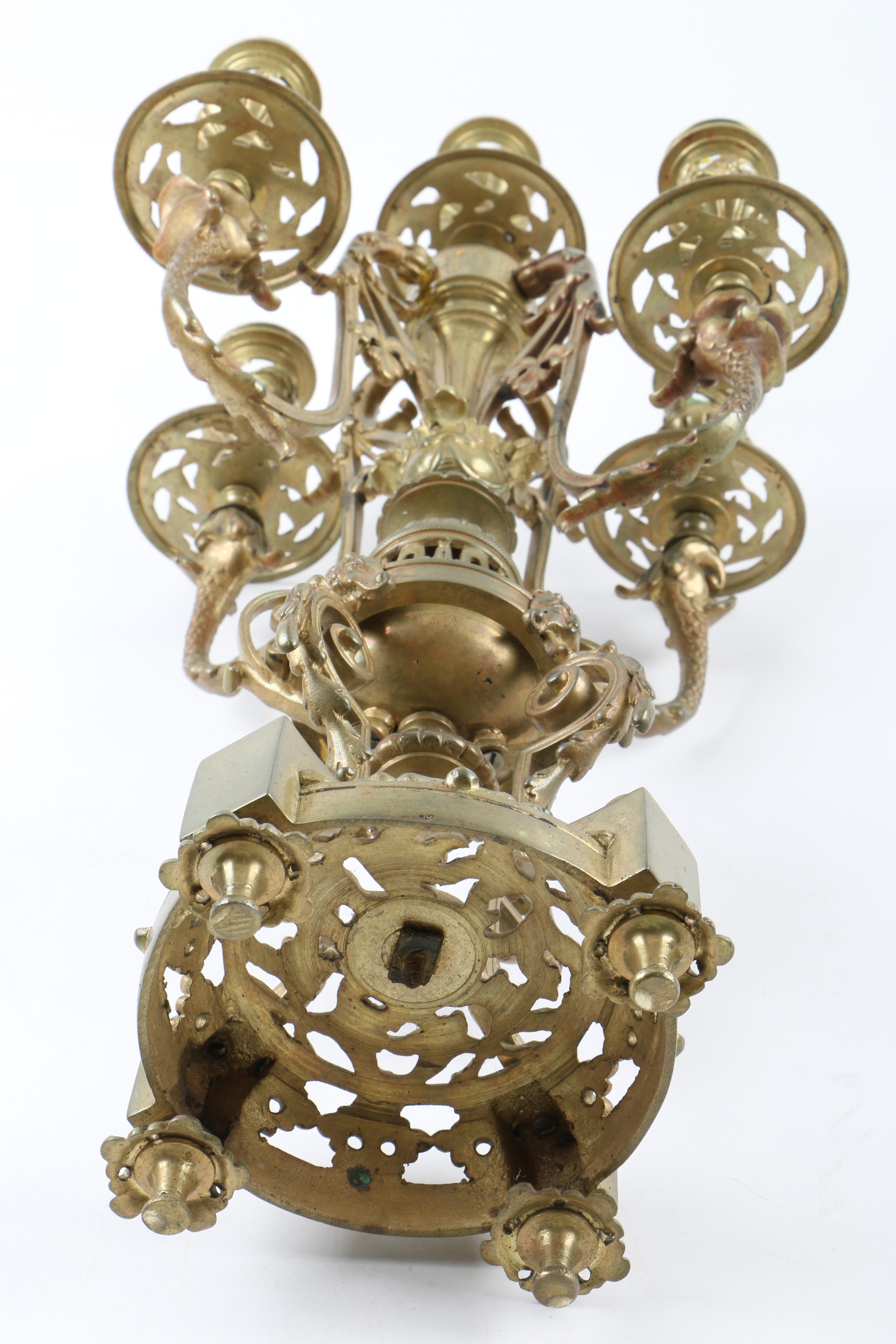 Vintage Cast Brass Girandoles