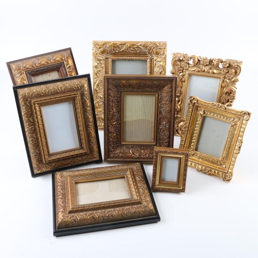 Decorative Wood, Resin, and Metal Frame Assortment