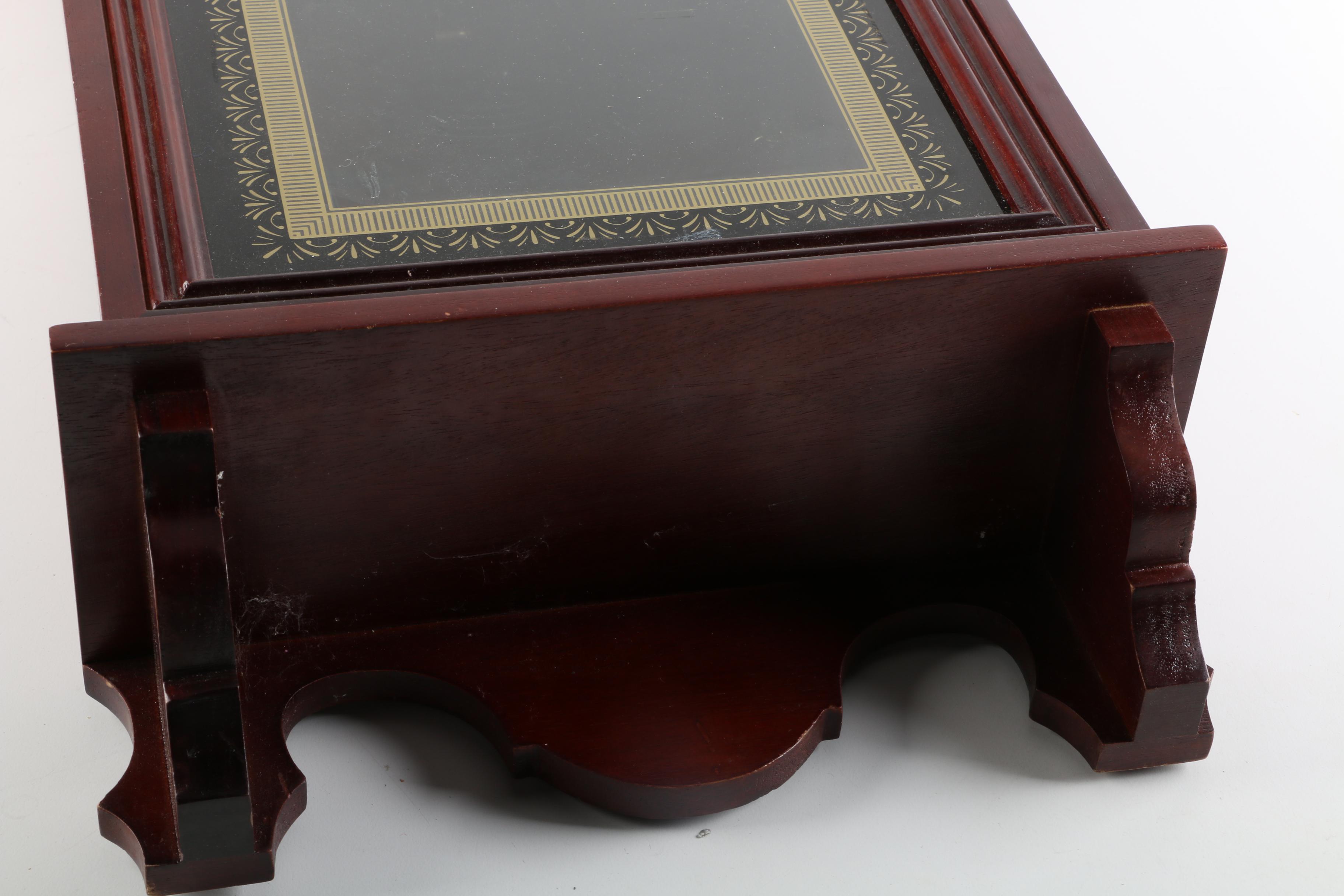 Vintage Wooden Coca Cola Regulator Wall Clock with Chimes