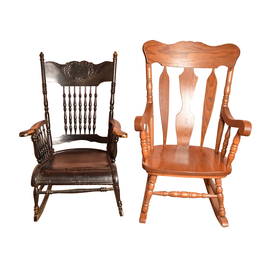 Pair of Vintage Rocking Chairs