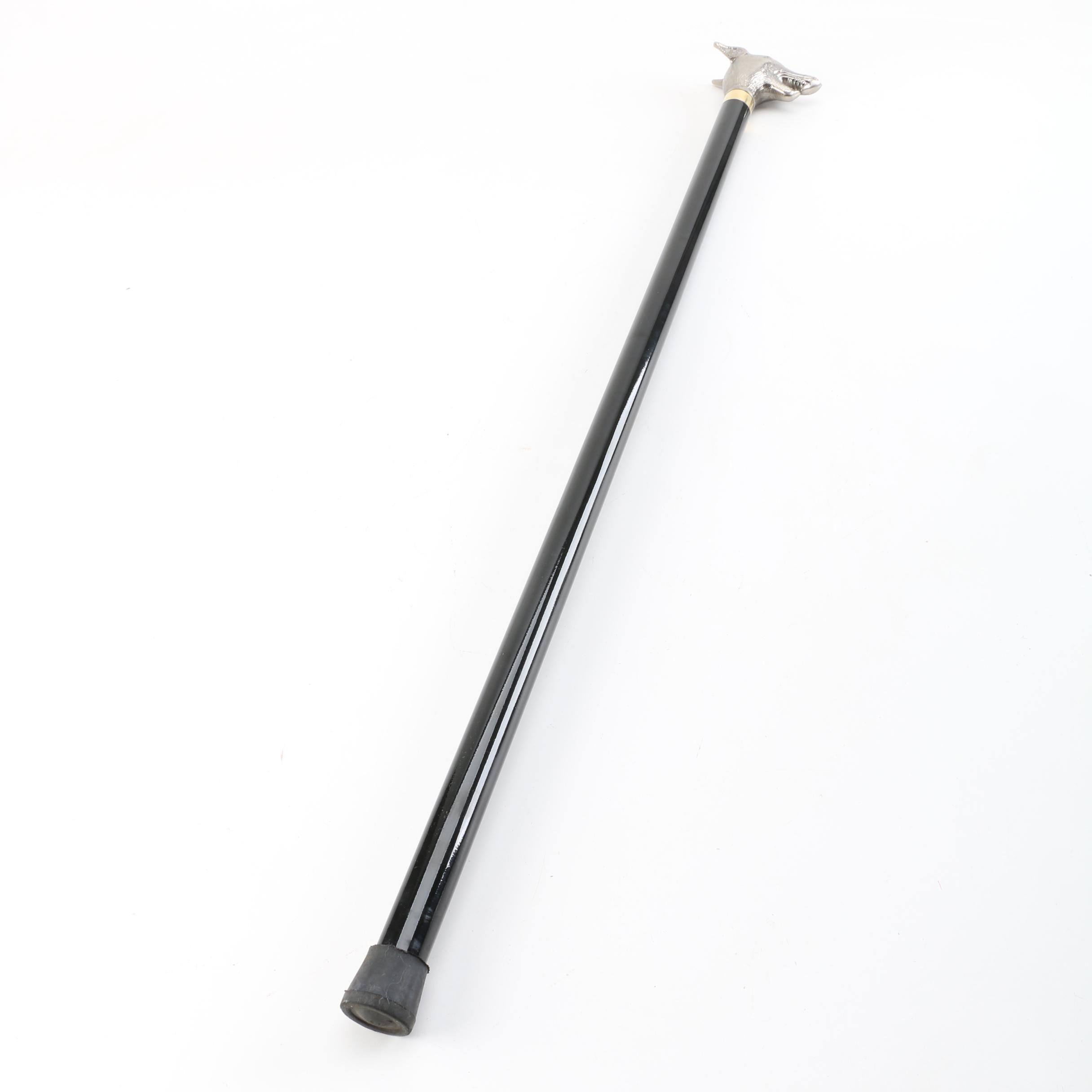 Black Wolf-Headed Sword Cane