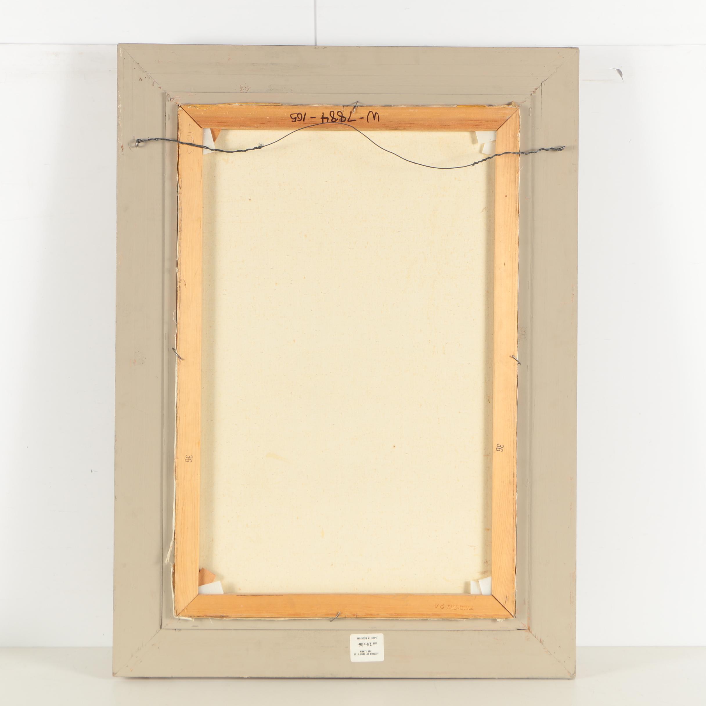 L. Ruggeri Late 20th-Century Oil Painting of Floral Still Life