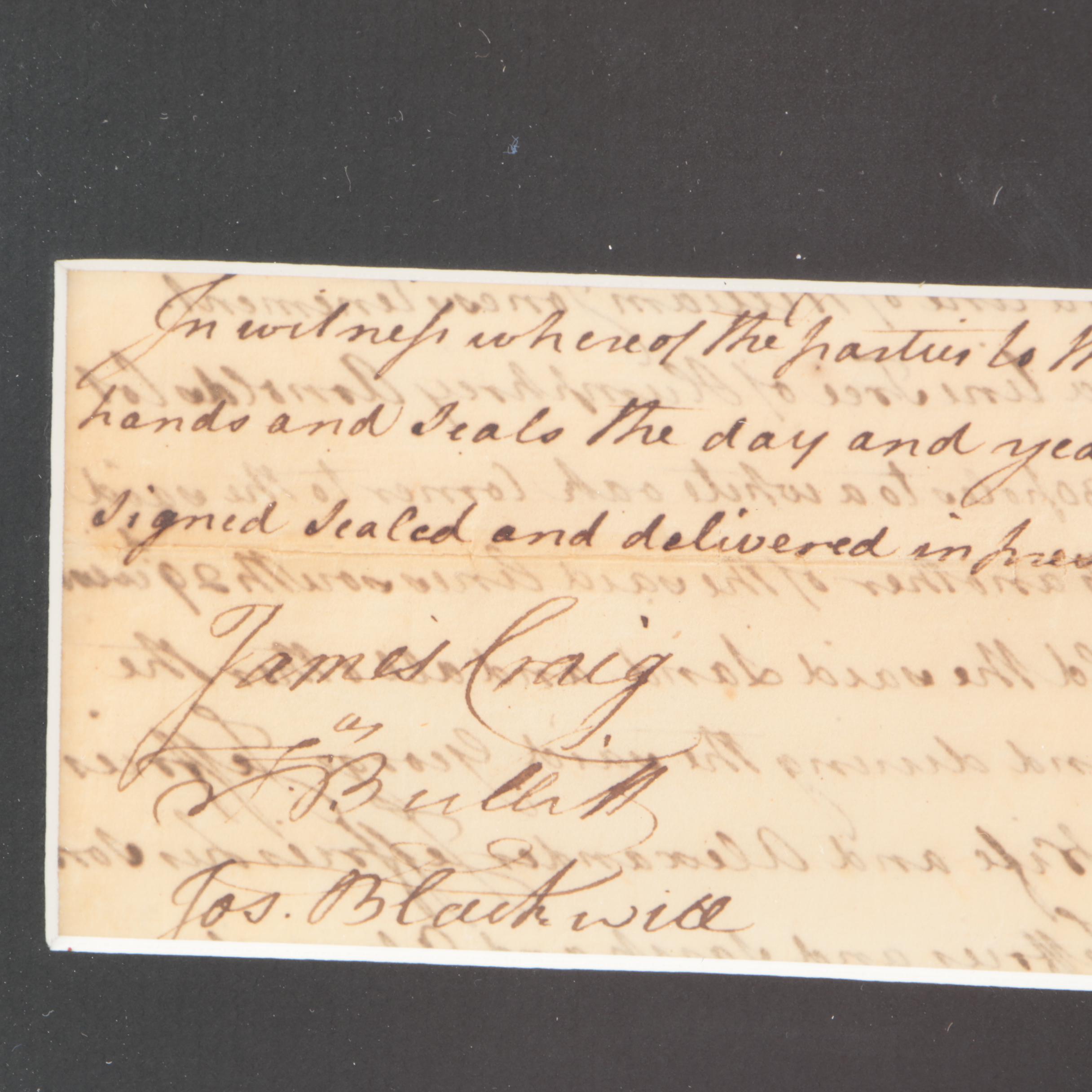 Richard Henry Lee Autograph Document Signed