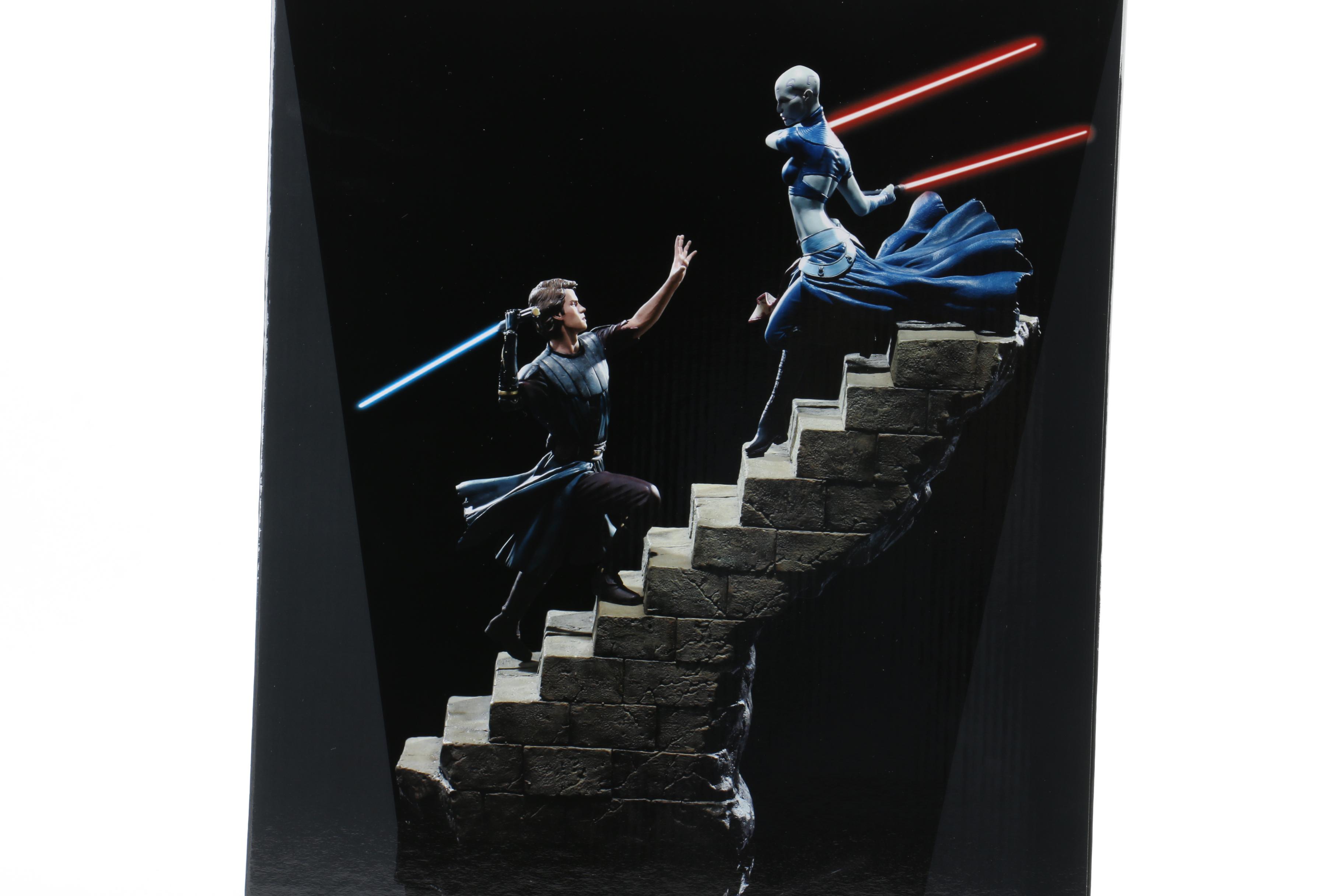 Star Wars Anakin Skywalker vs Asajj Ventress Diorama