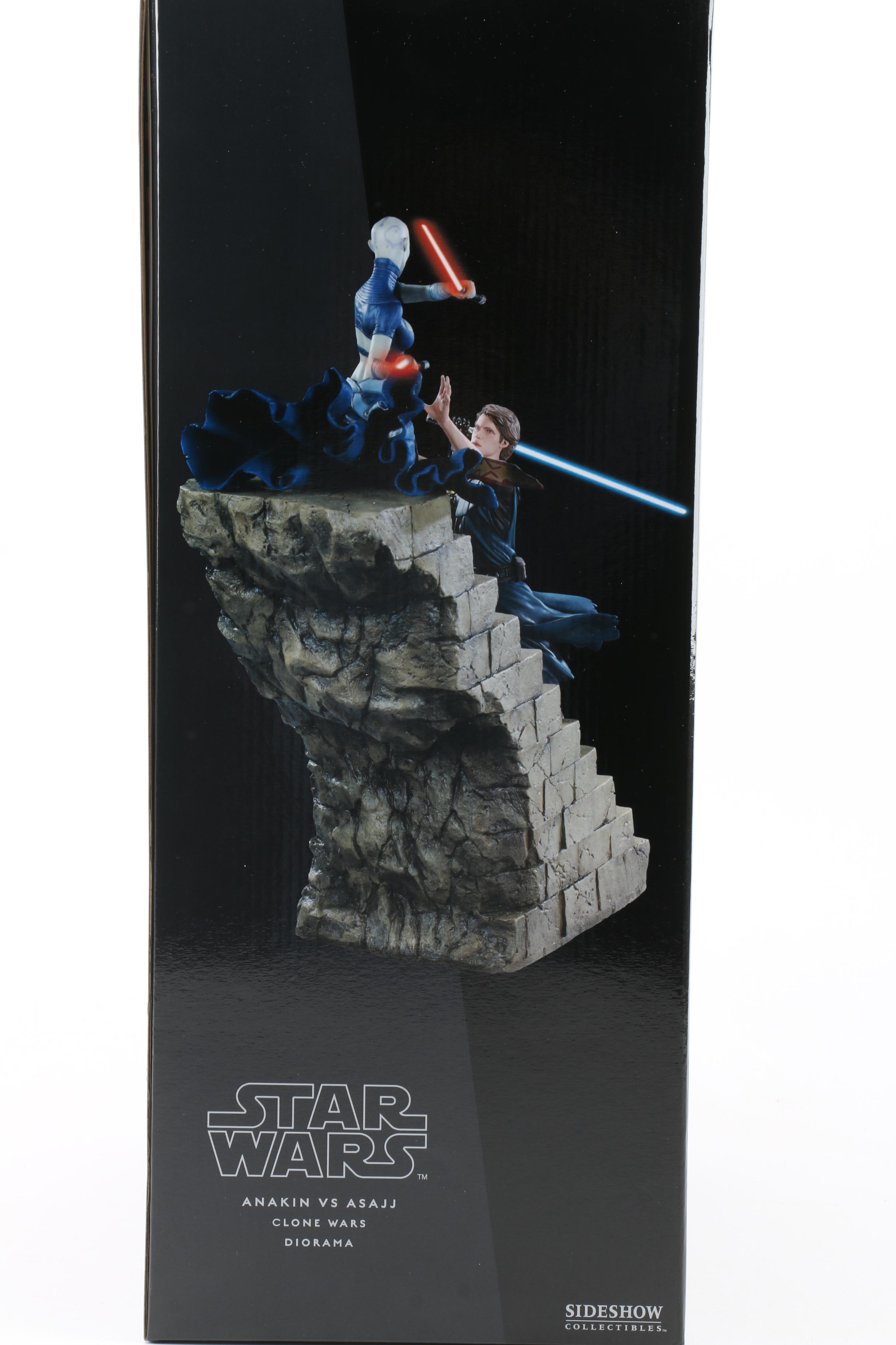 Star Wars Anakin Skywalker vs Asajj Ventress Diorama