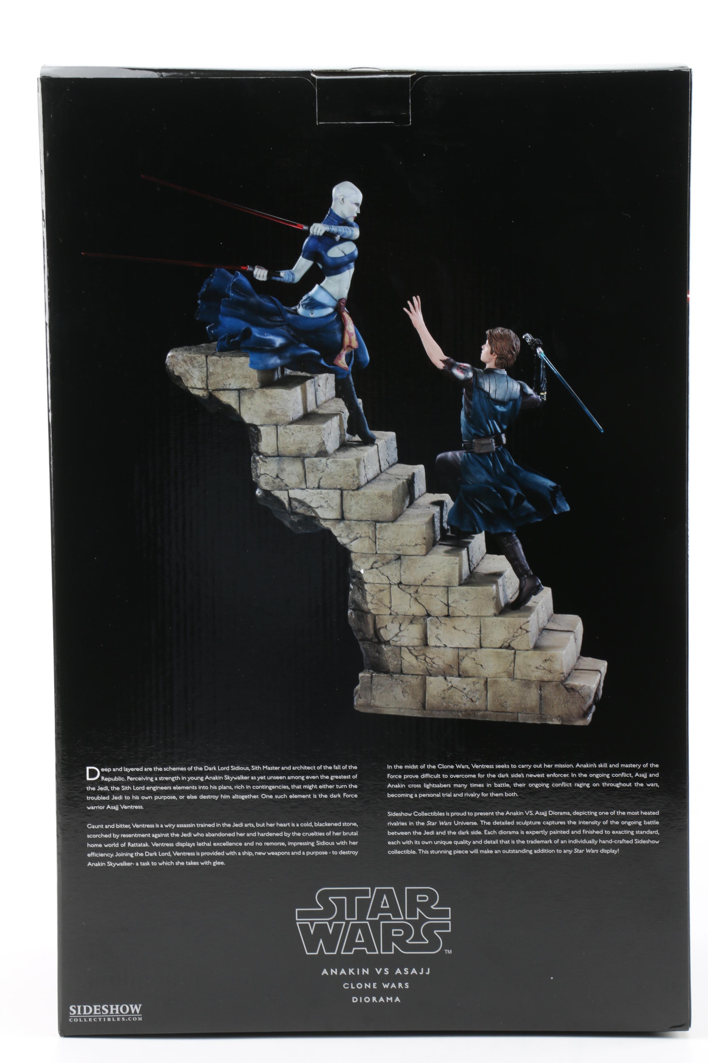 Star Wars Anakin Skywalker vs Asajj Ventress Diorama