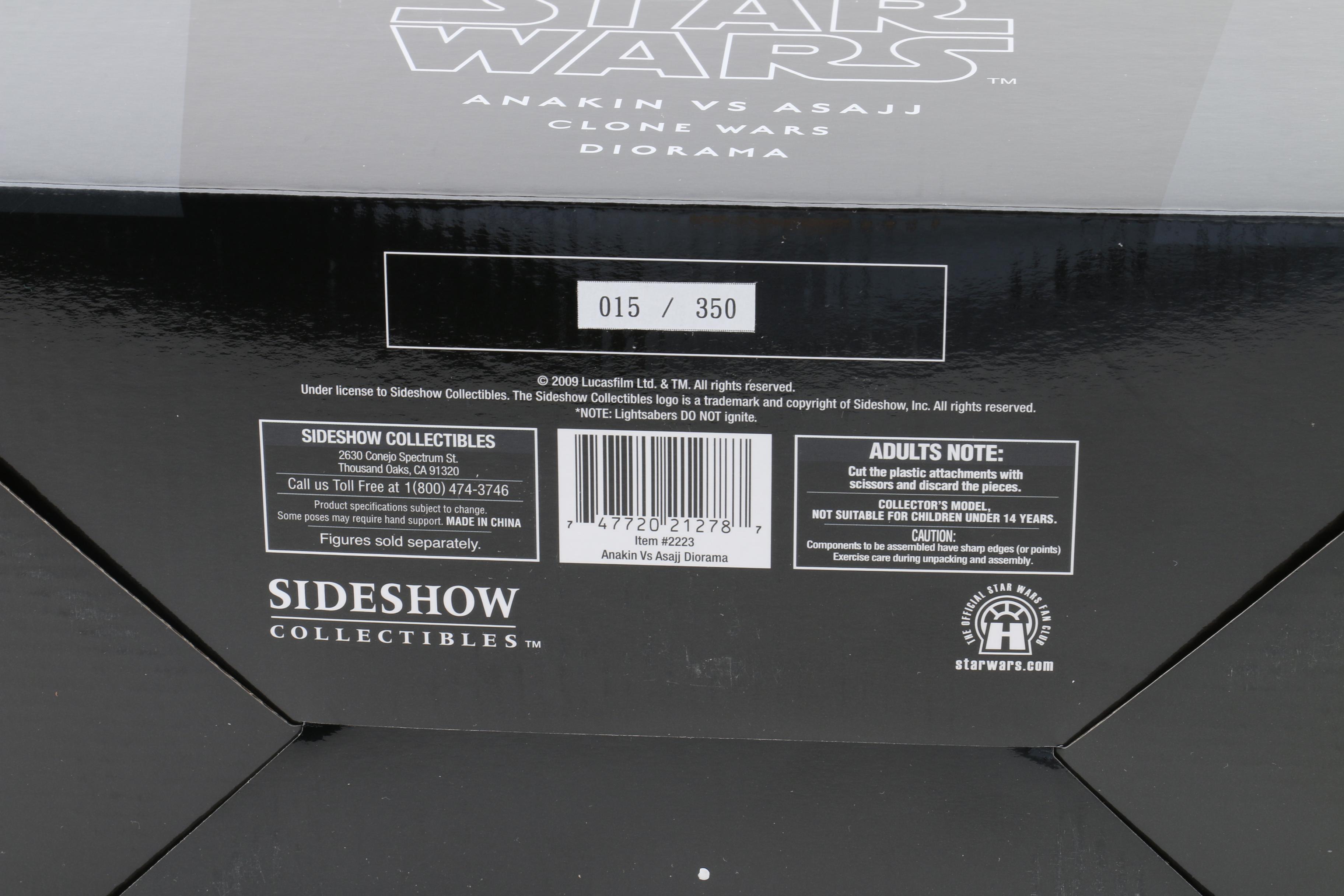 Star Wars Anakin Skywalker vs Asajj Ventress Diorama