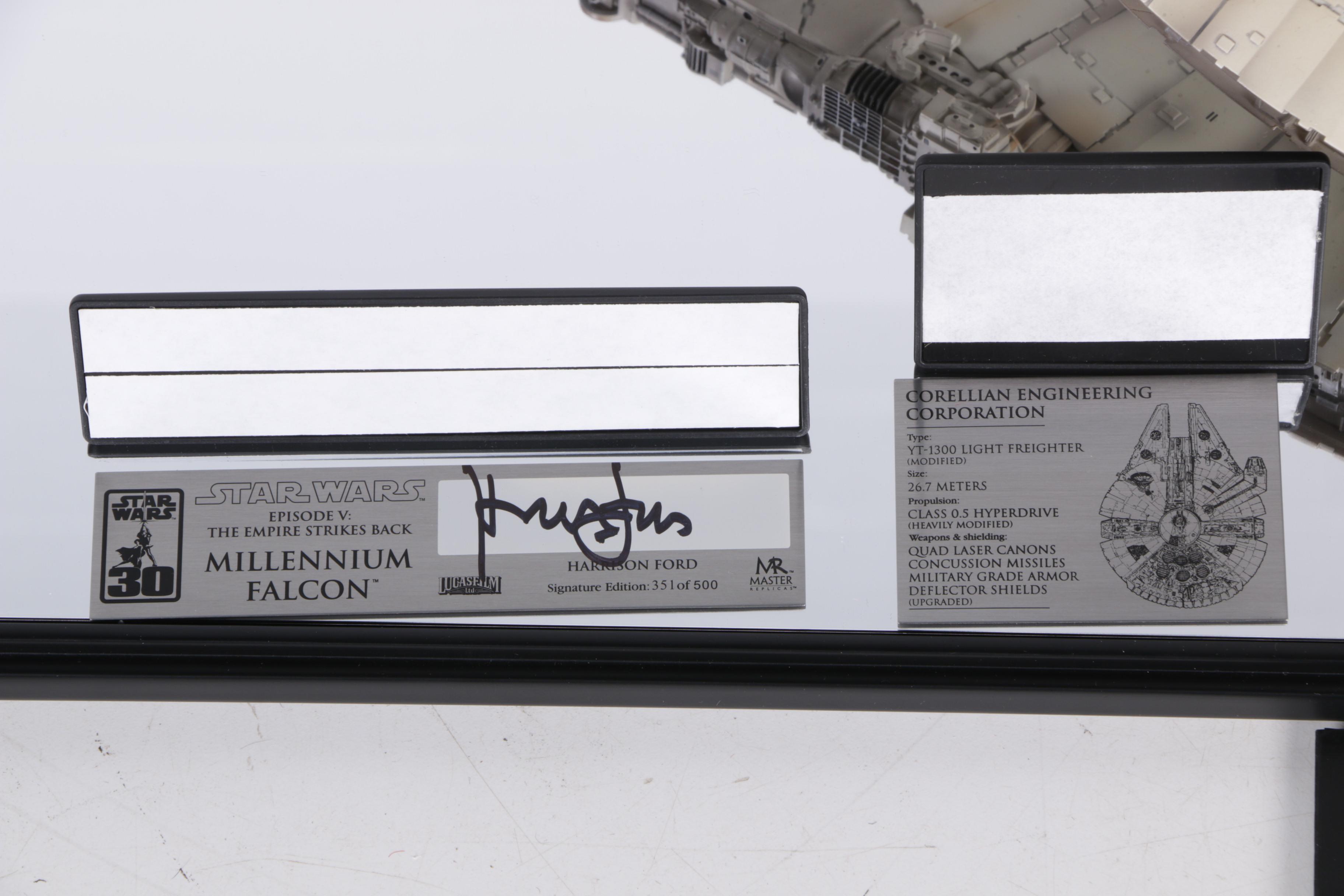 Star Wars 30th Anniversary Millennium Falcon with Harrison Ford Autograph