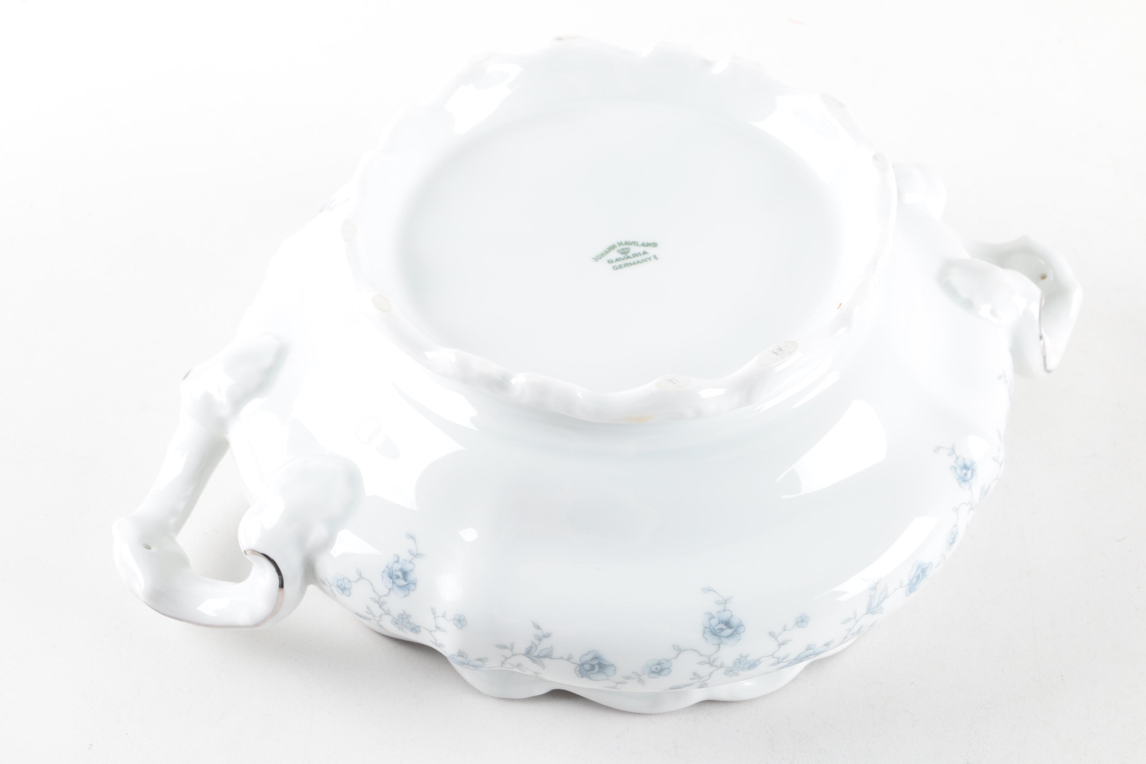 Johann Haviland Barvaria "Blue Garland" Serveware