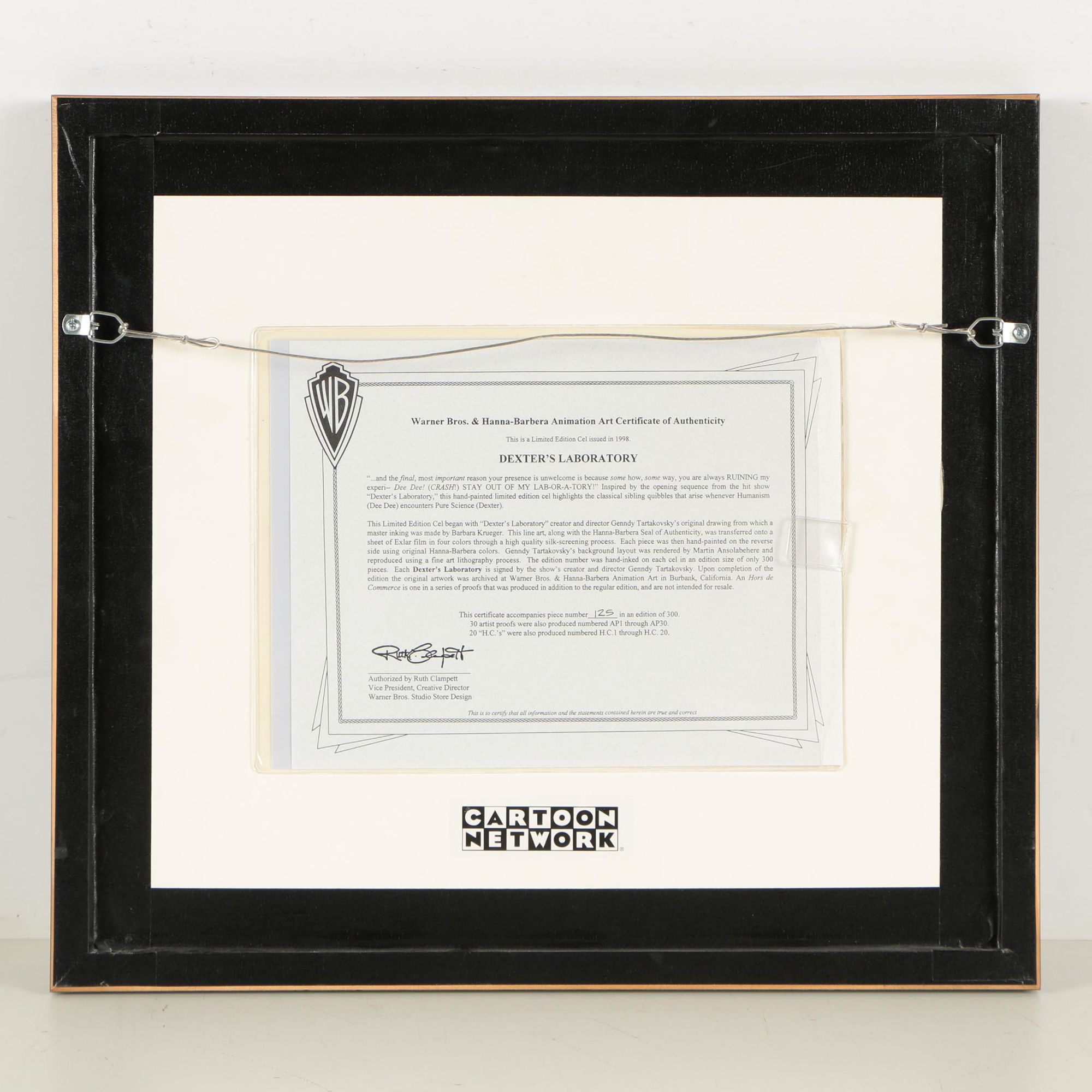 Hanna-Barbera Signed Limited Edition Animation Sericel "Dexter's Laboratory"