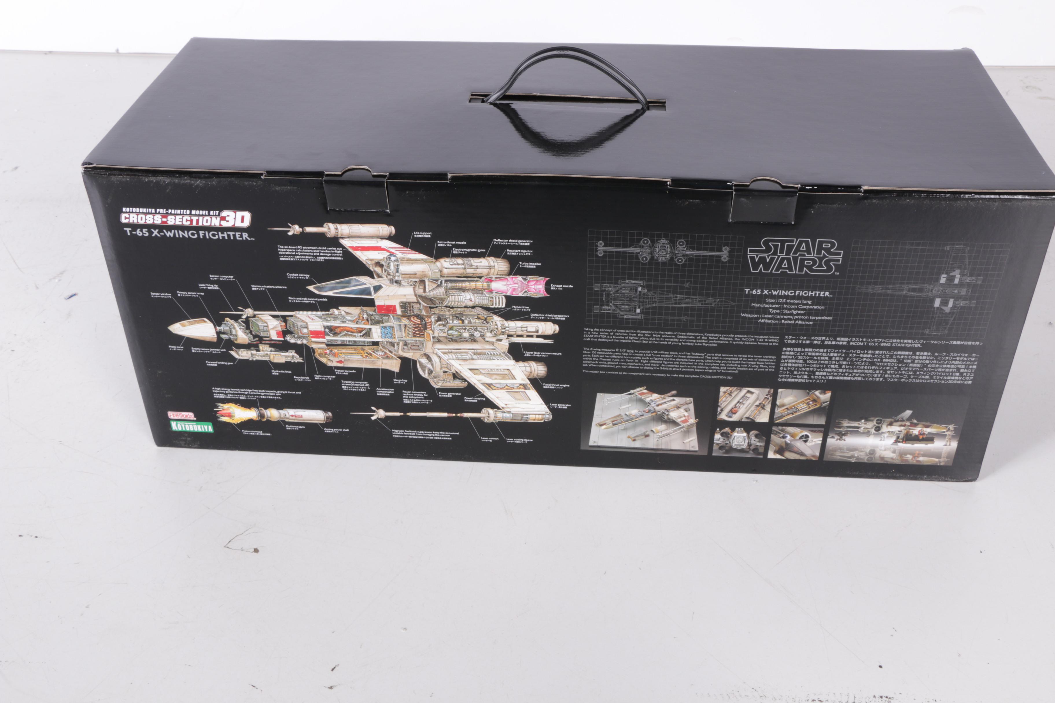 Star Wars T-65 X-Wing Cross Section Pre-Painted Model Kit