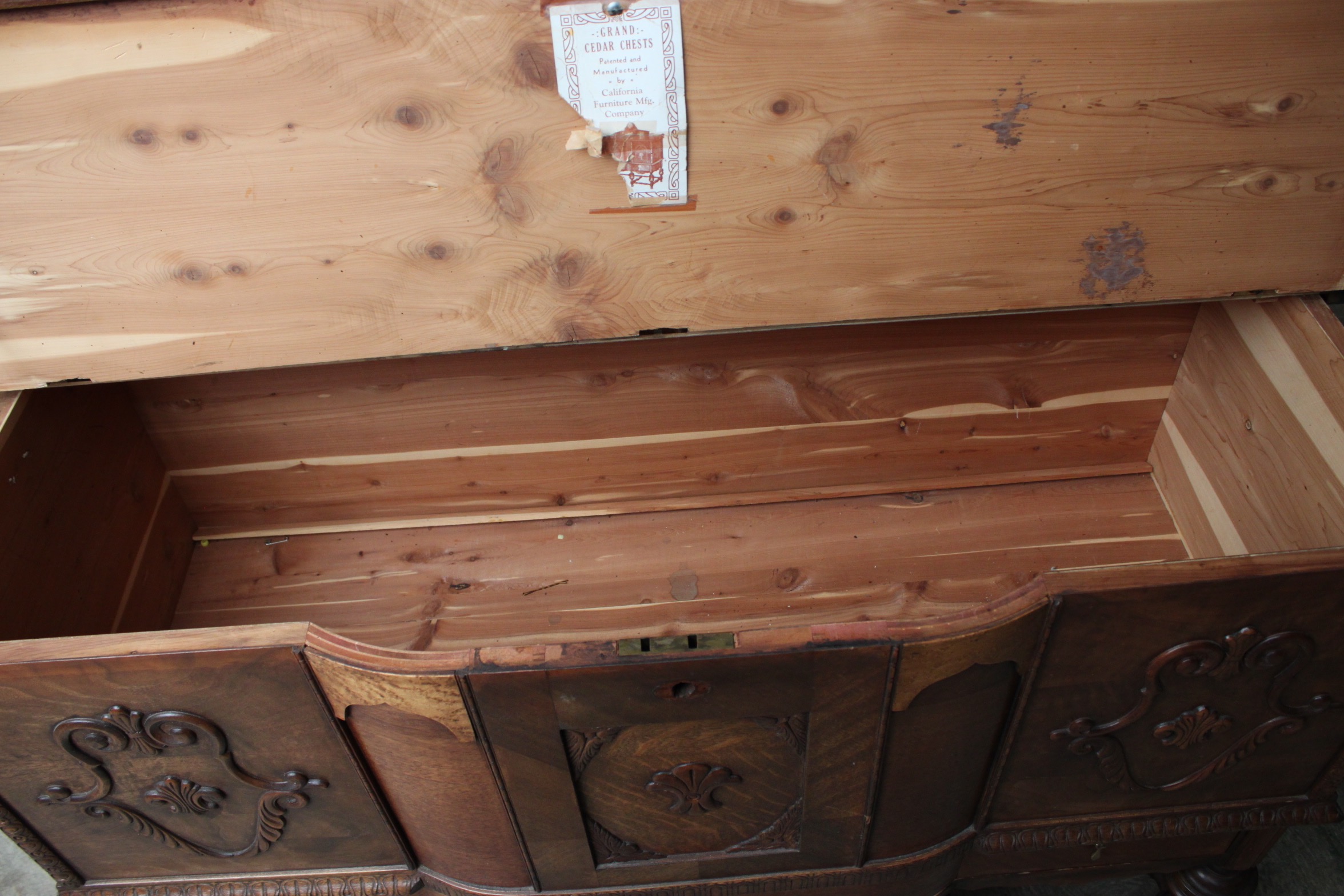 Vintage Cedar Lined Chest by California Furniture Mfg. Company