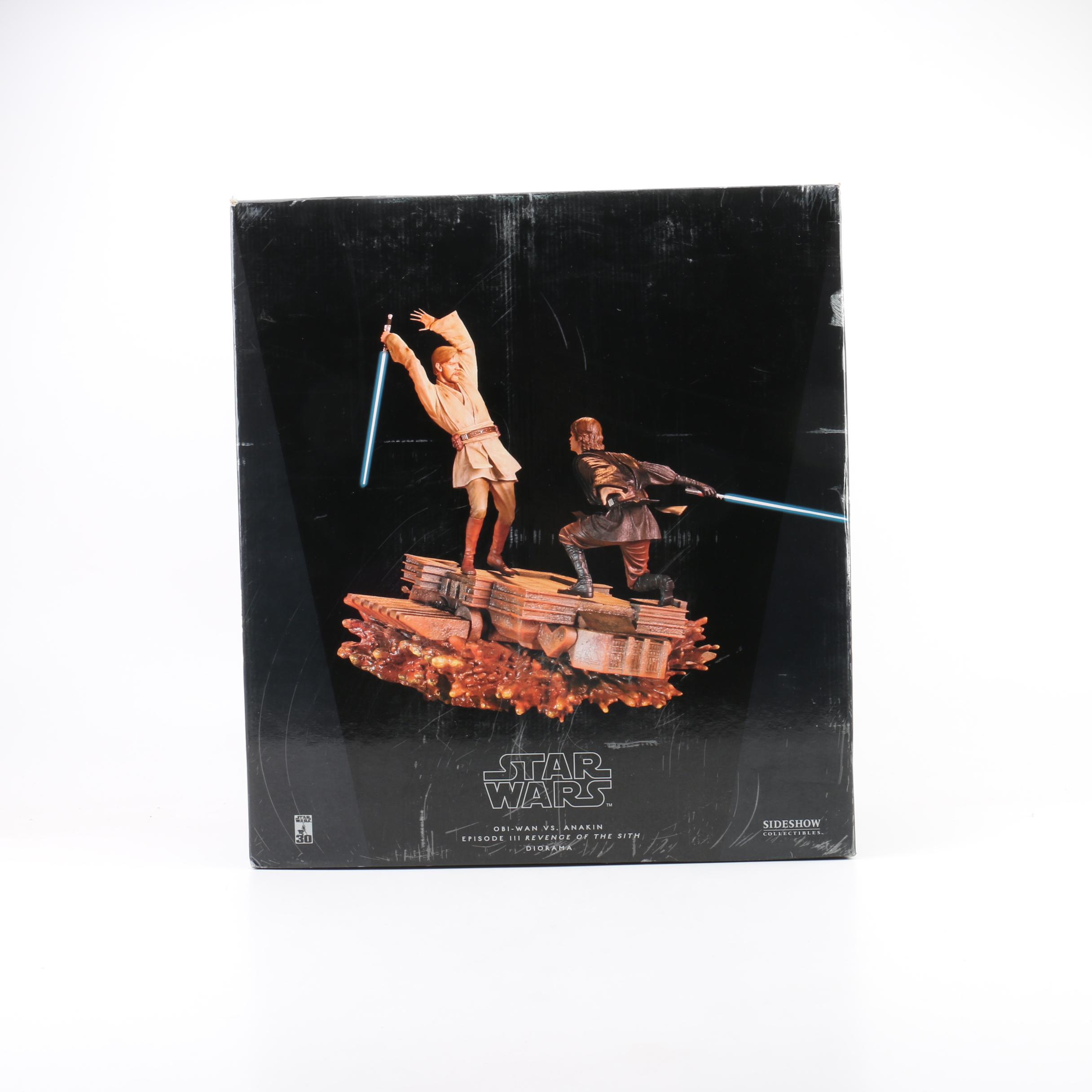 Star Wars Limited Edition Obi-Wan vs. Anakin Diorama by Sideshow Collectibles
