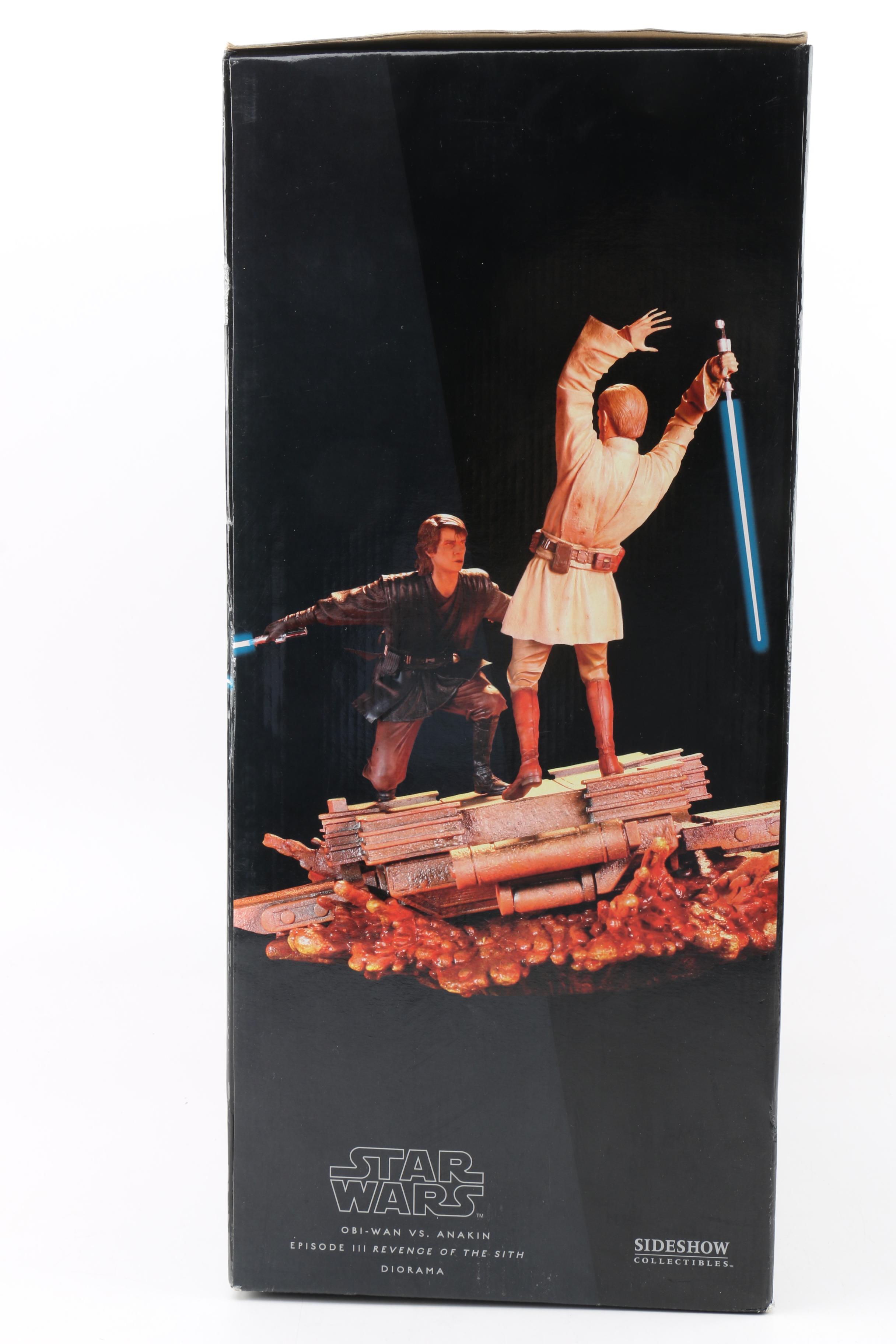 Star Wars Limited Edition Obi-Wan vs. Anakin Diorama by Sideshow Collectibles