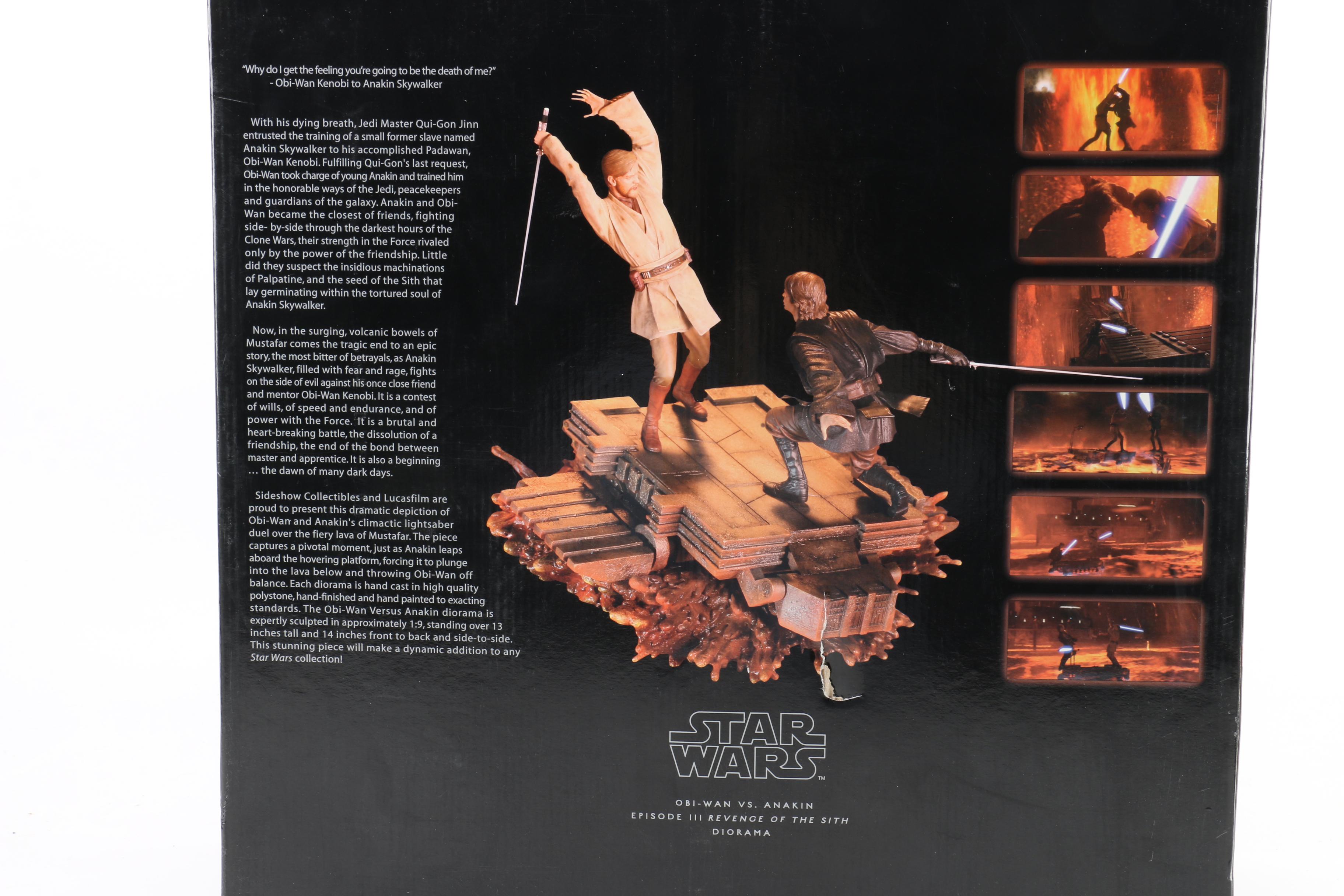 Star Wars Limited Edition Obi-Wan vs. Anakin Diorama by Sideshow Collectibles