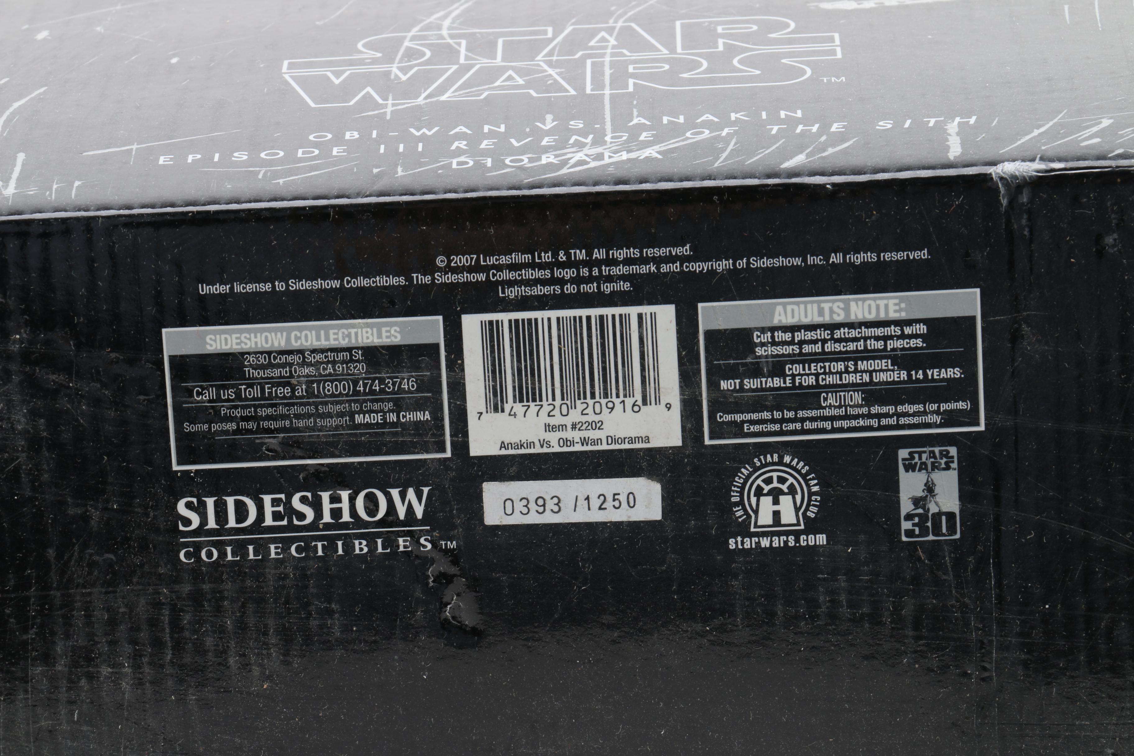 Star Wars Limited Edition Obi-Wan vs. Anakin Diorama by Sideshow Collectibles