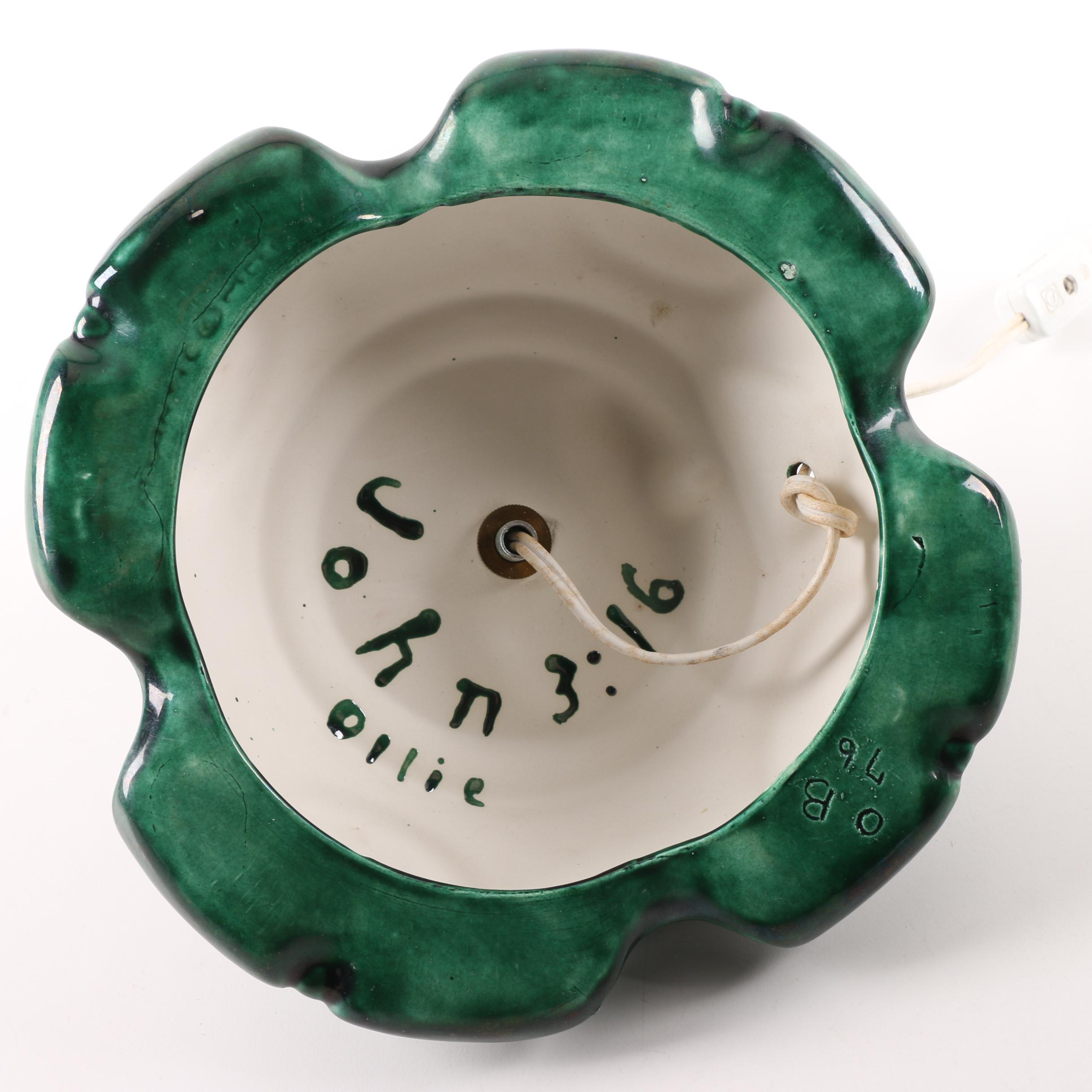 Vintage Ceramic Illuminated Table Top Christmas Tree