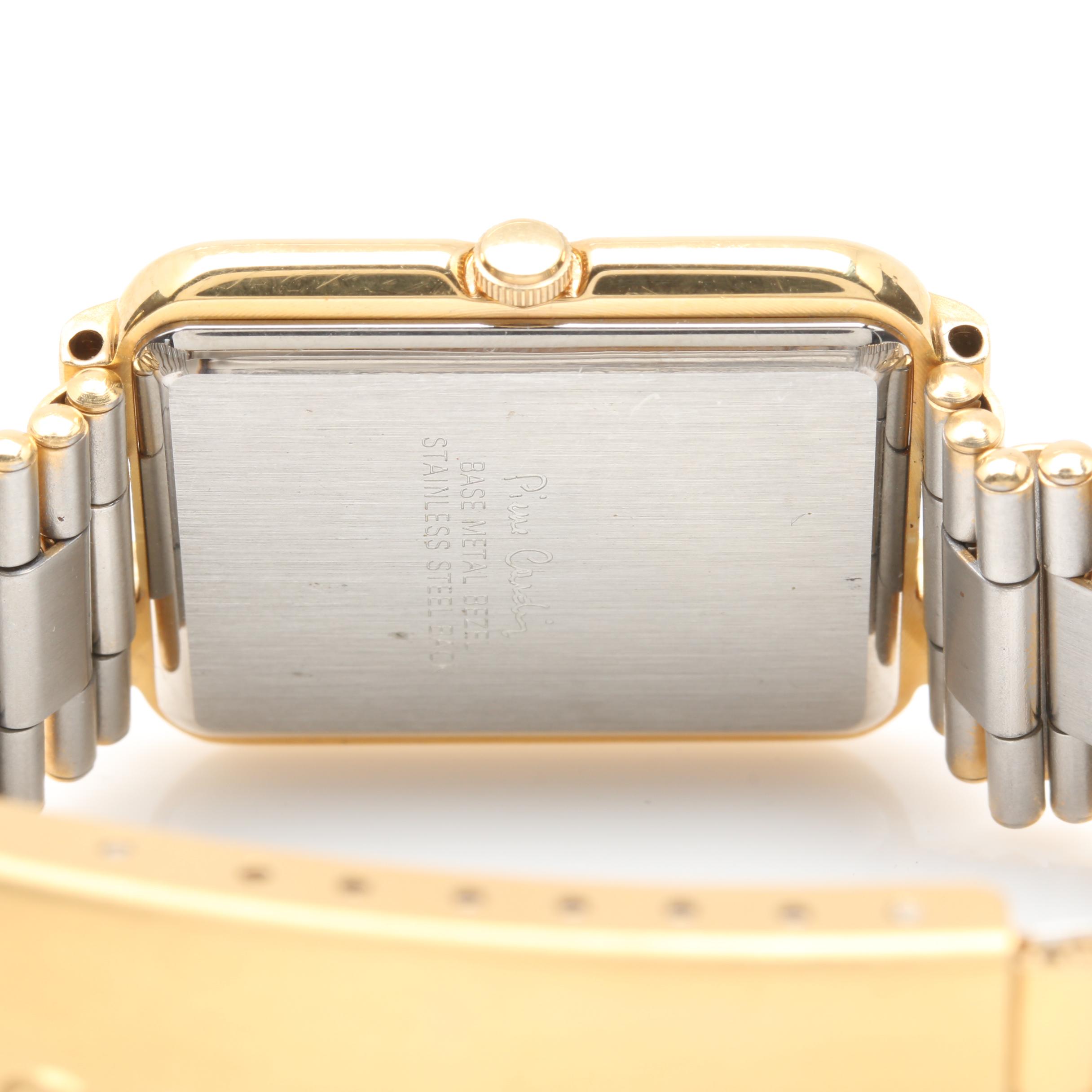 Stainless Steel Analog Watches Including Seiko and Pierre Cardin