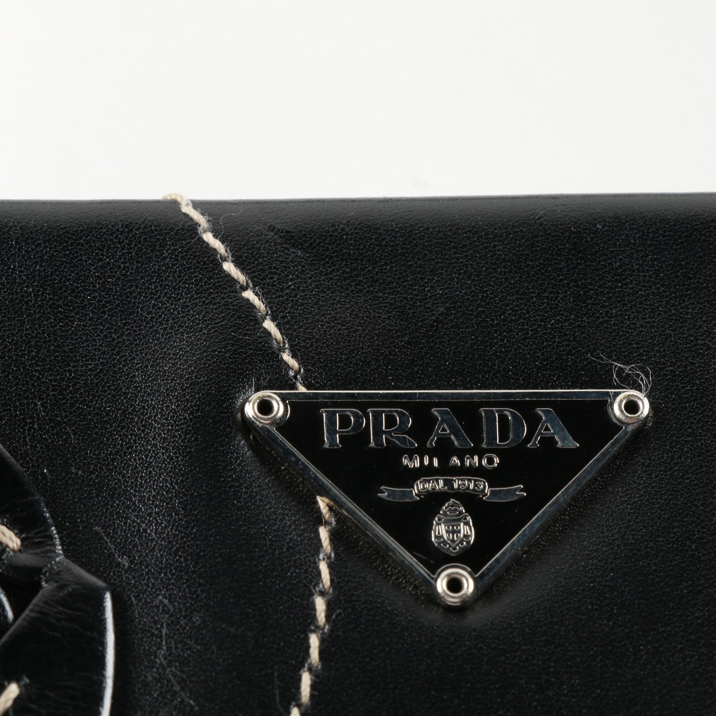 Prada Black Leather Handbag