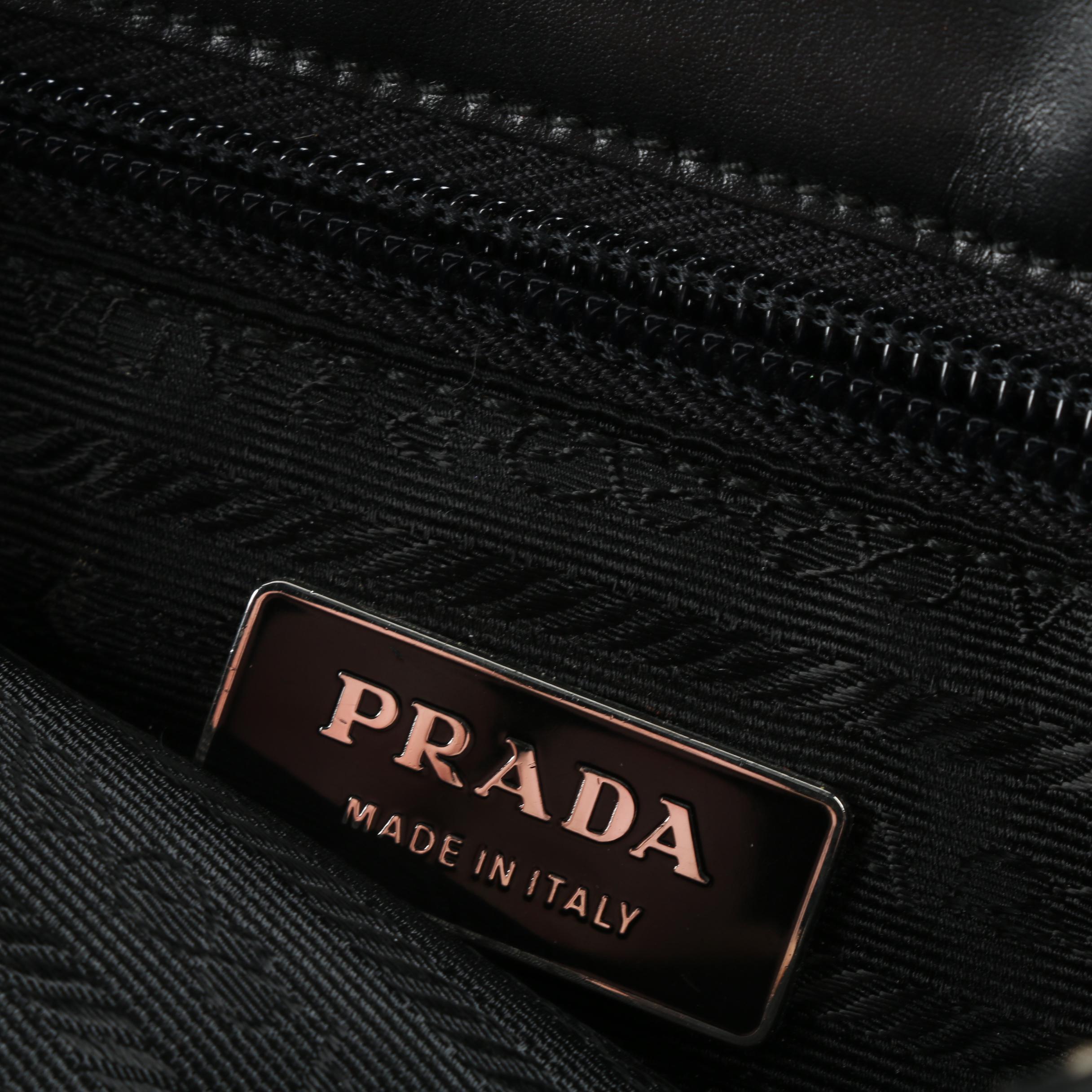 Prada Black Leather Handbag