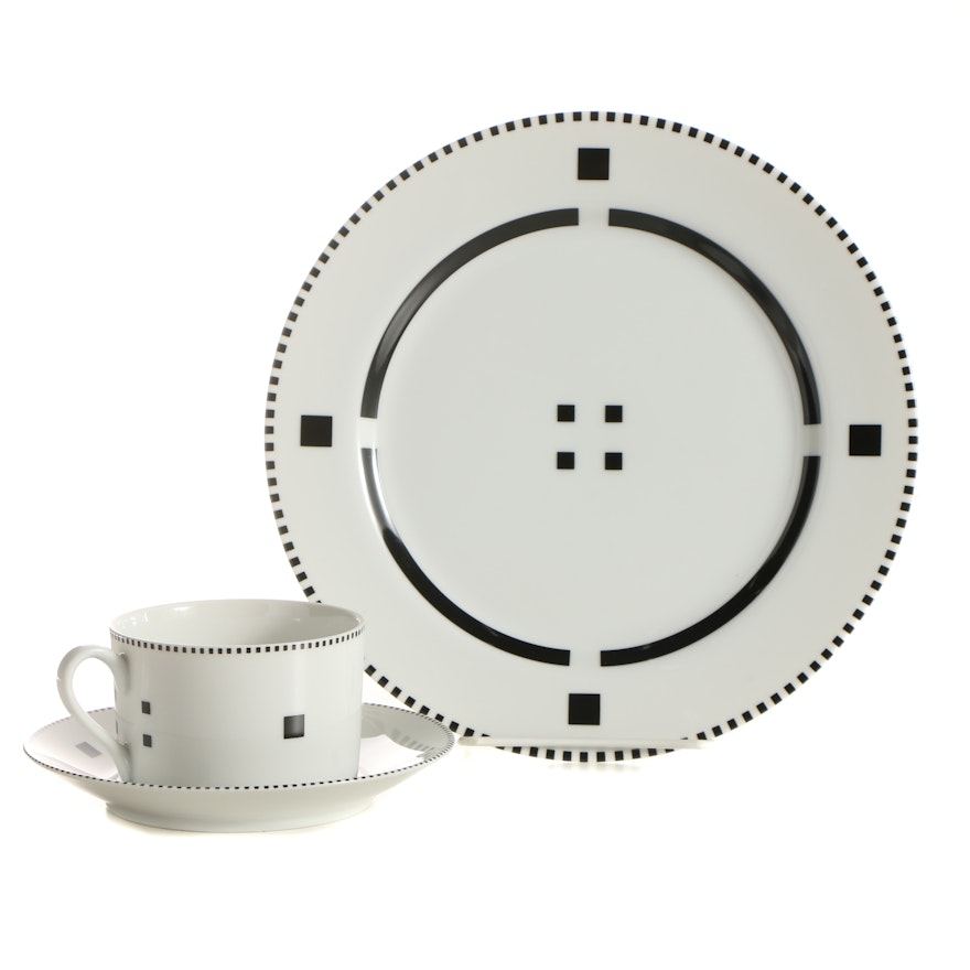 Charles Gwathmey and Robert Siegel "Tuxedo" Bone China Dinnerware