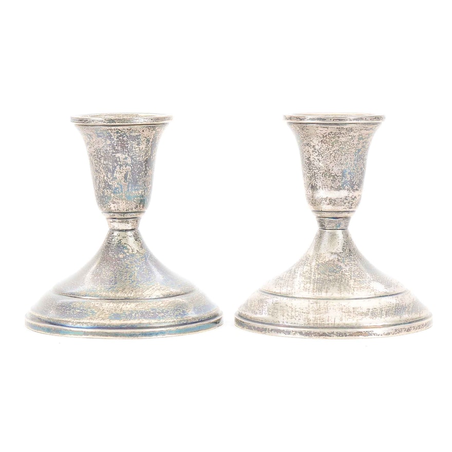 Pair of Towle Sterling Silver Candlesticks