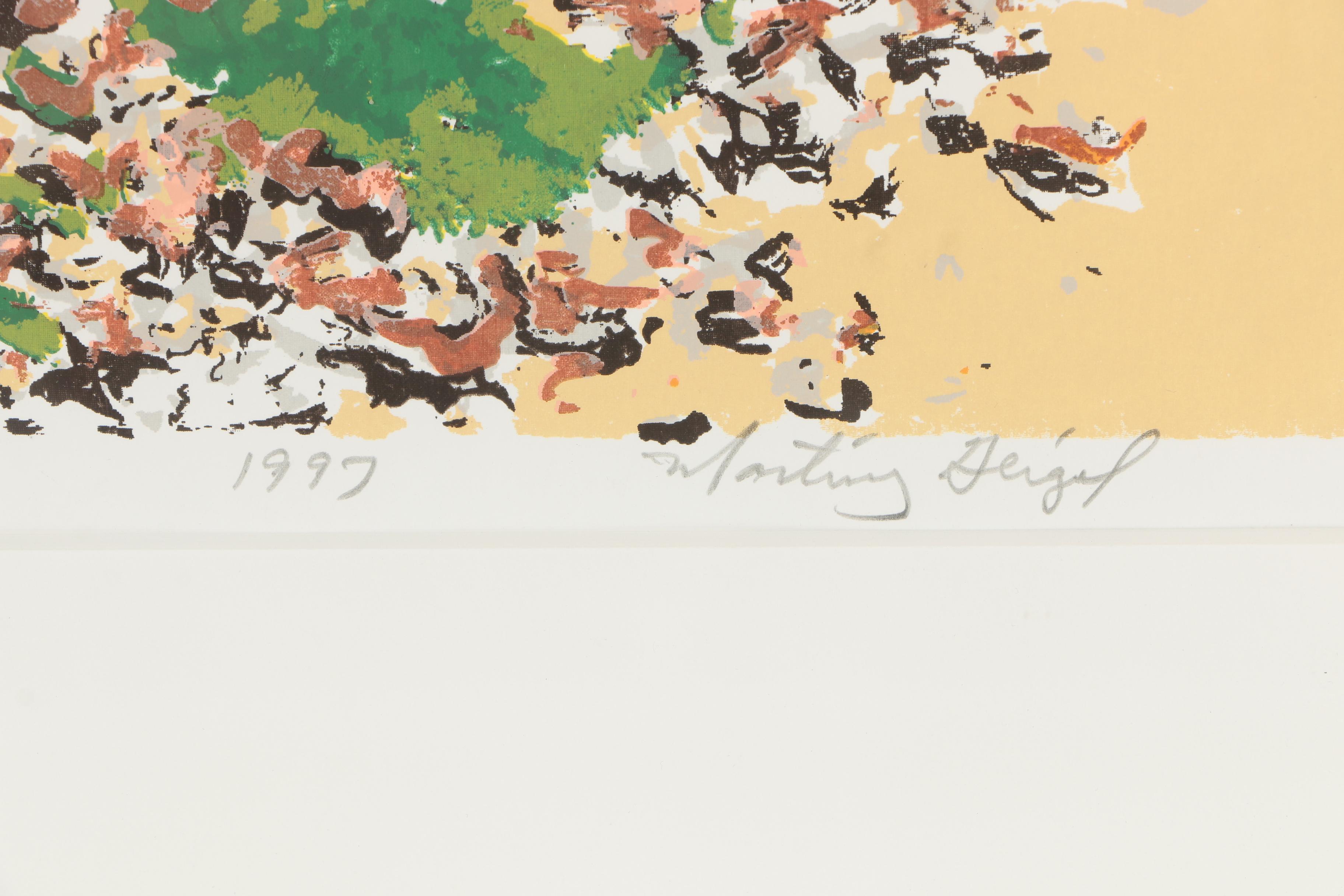 Miguel Martinez Geigel Serigraph "Vista de la Puerto de San Juan"