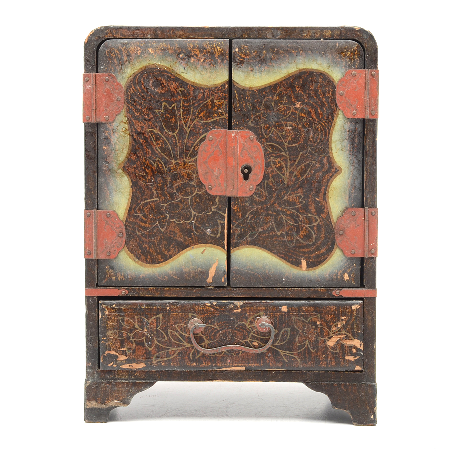 Serpentine Chop Seal and Antique Jewelry Box