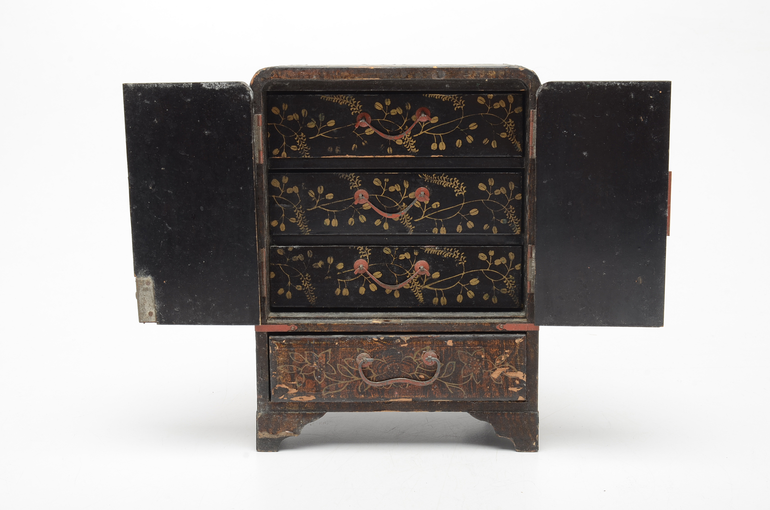 Serpentine Chop Seal and Antique Jewelry Box