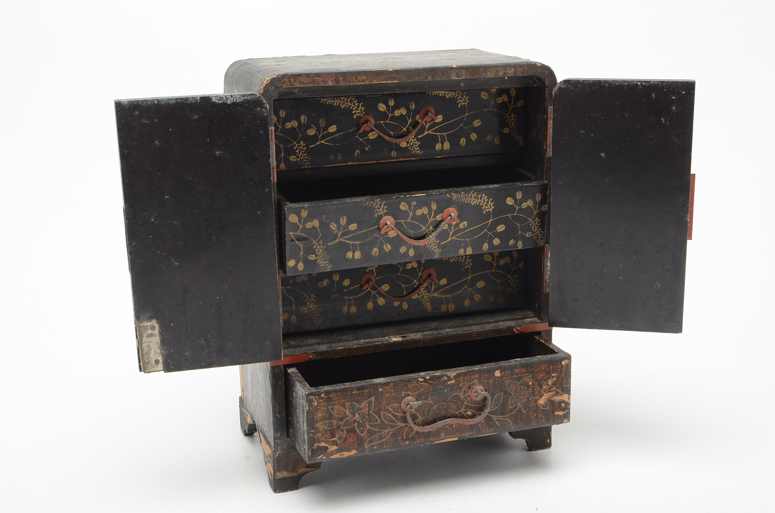 Serpentine Chop Seal and Antique Jewelry Box