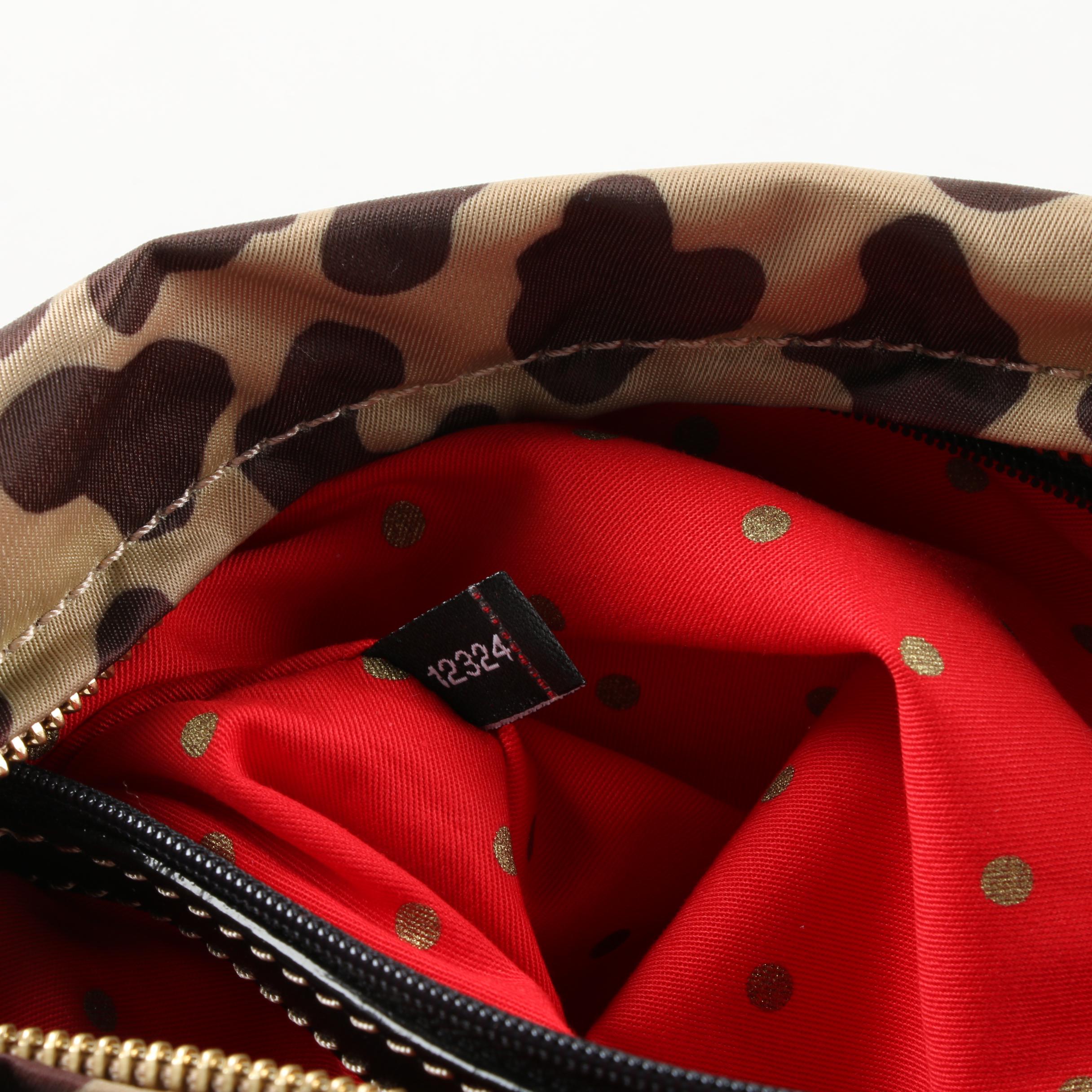 Kate Spade Cheetah Print Nylon and Leather Handbag