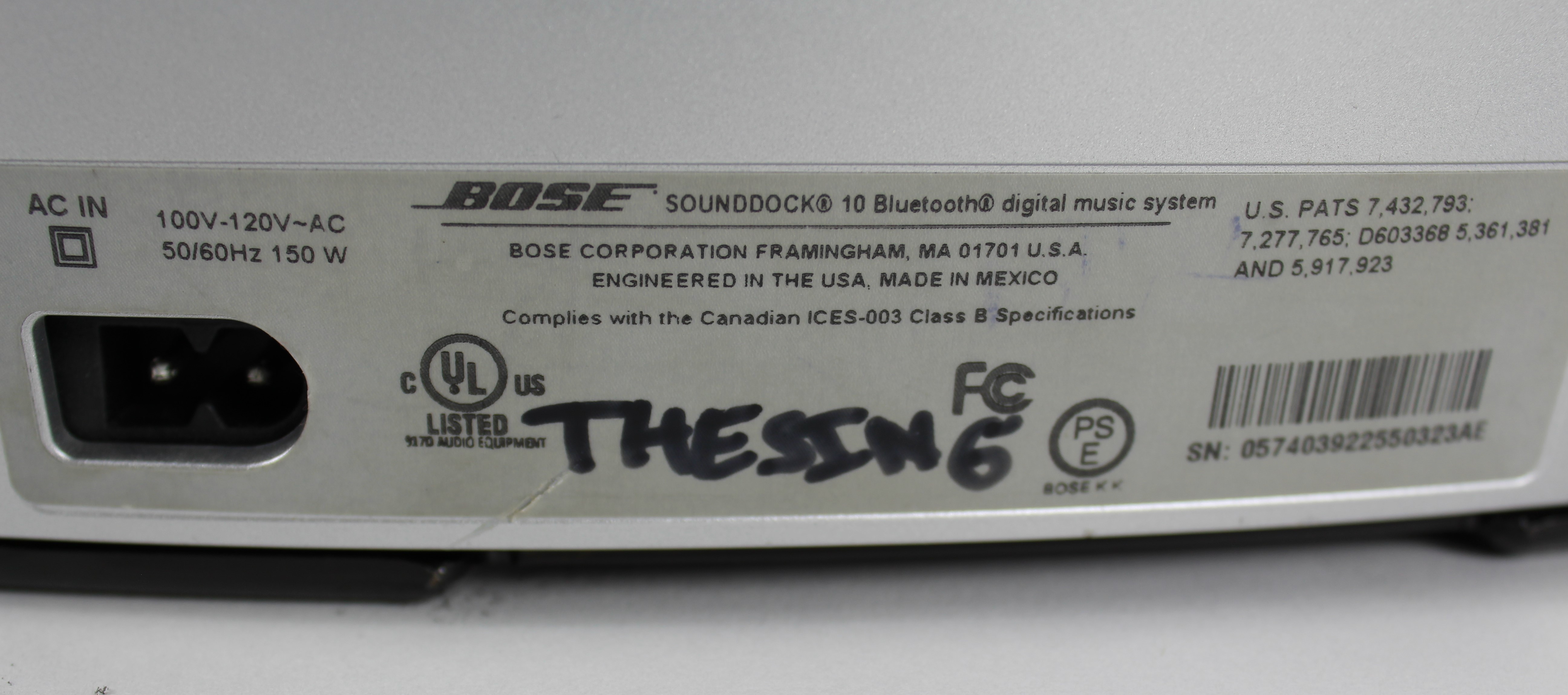 Bose Sounddock 10 Bluetooth Digital Music System