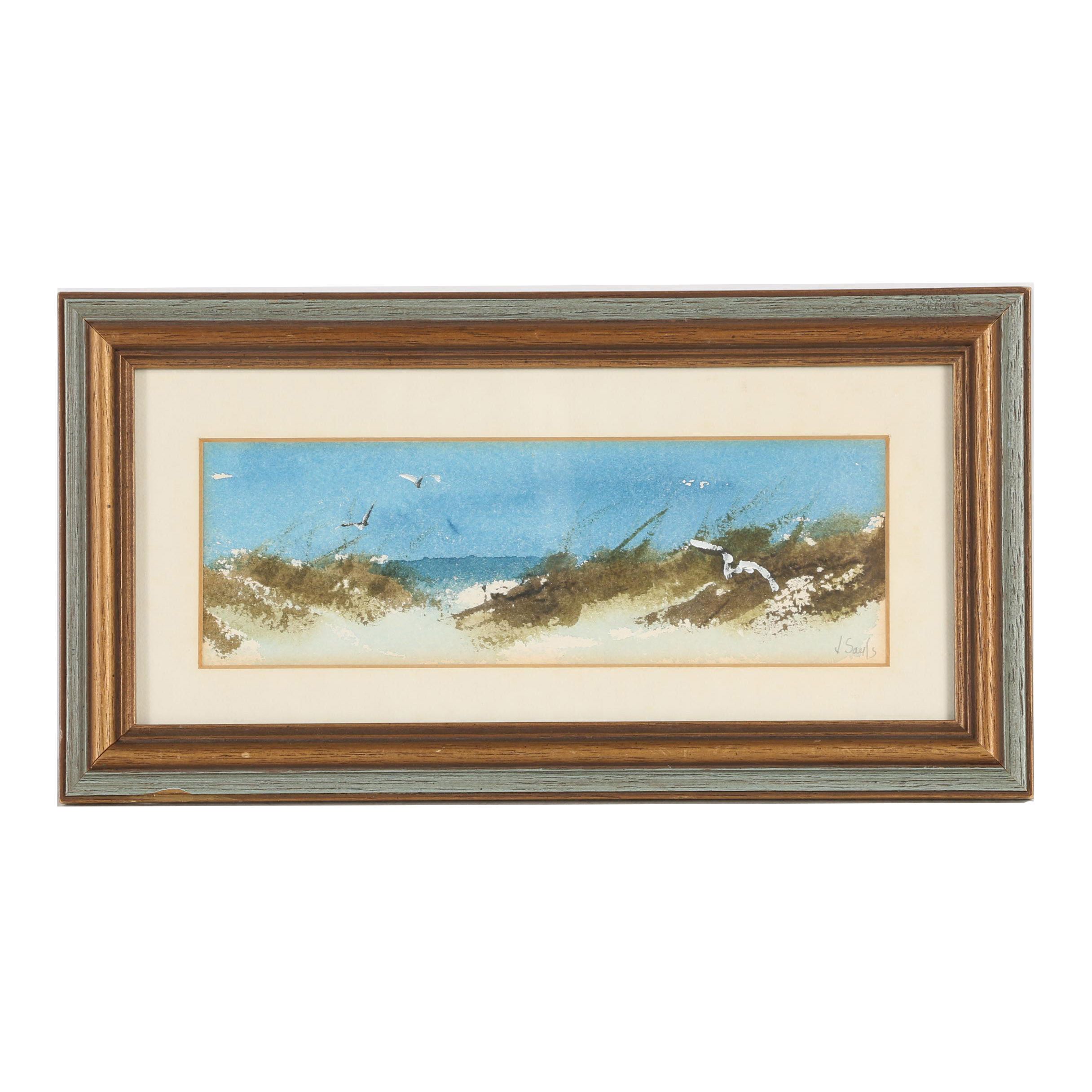 Jean Lay Sauls Watercolor Painting