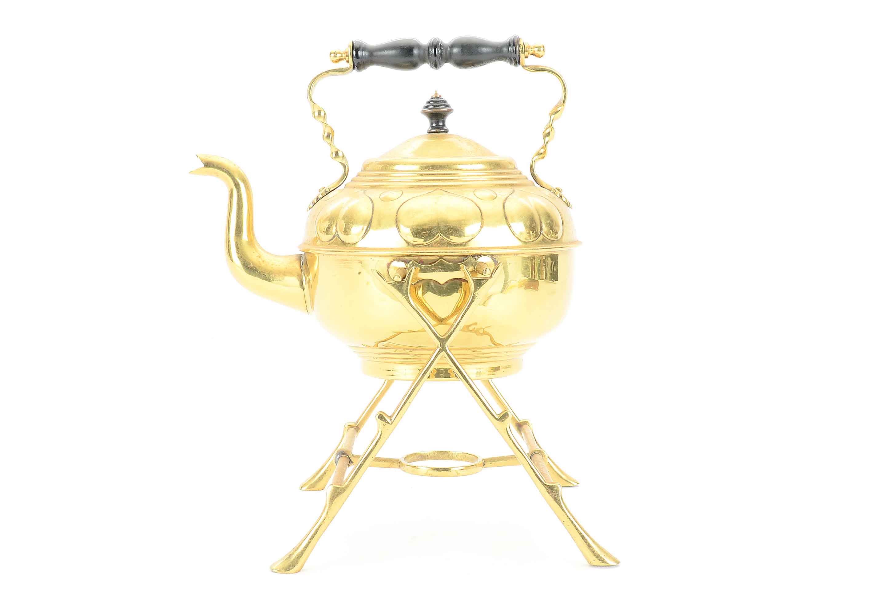 Vintage Brass Teapot on Stand