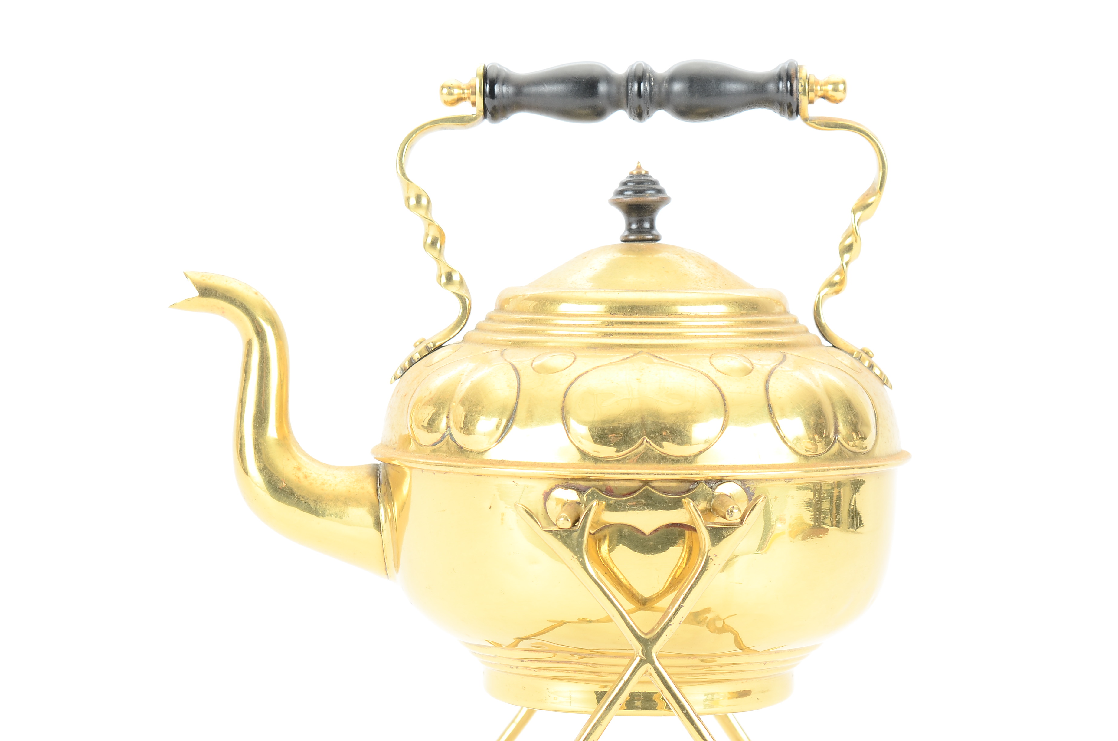 Vintage Brass Teapot on Stand