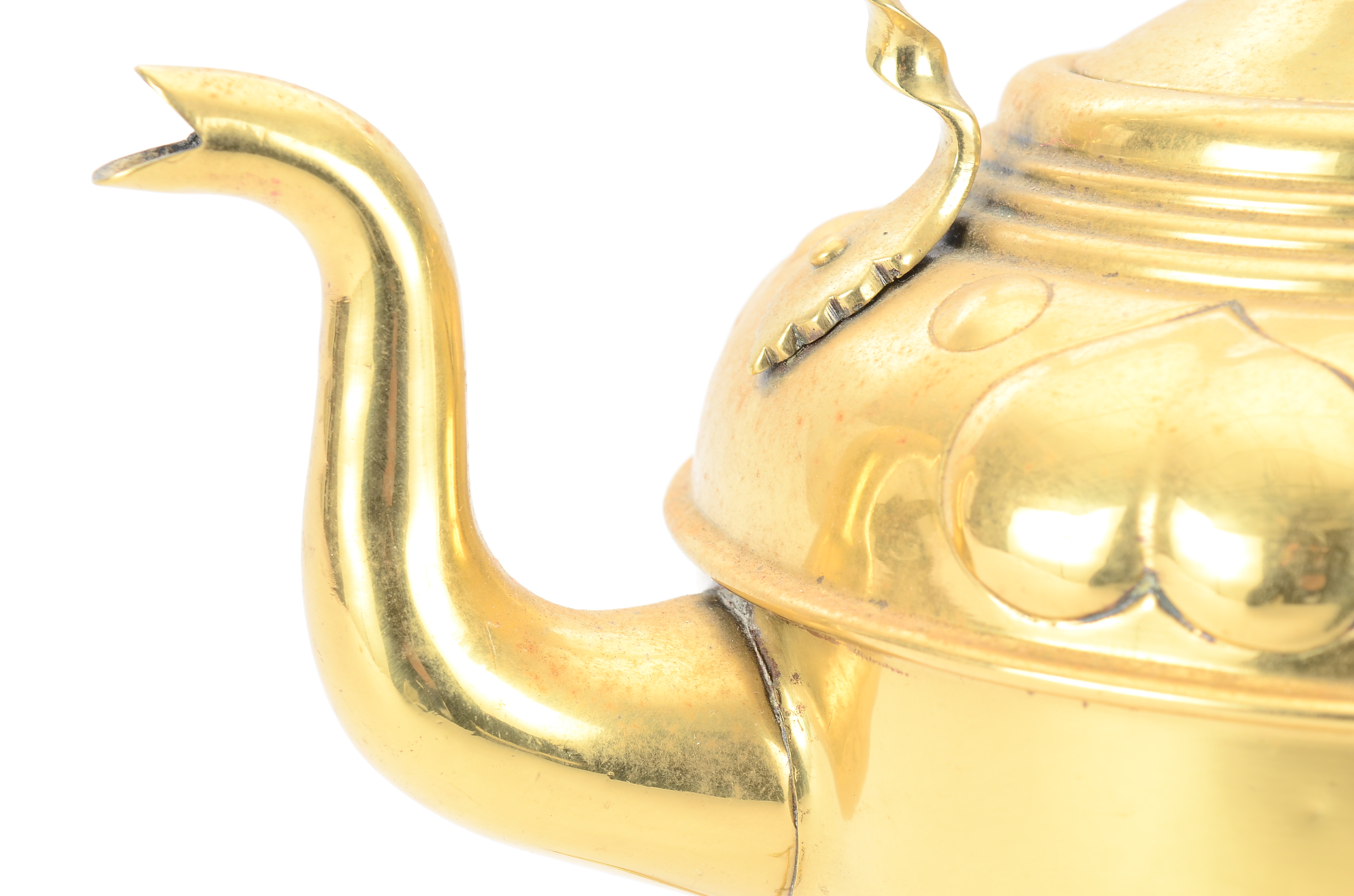 Vintage Brass Teapot on Stand