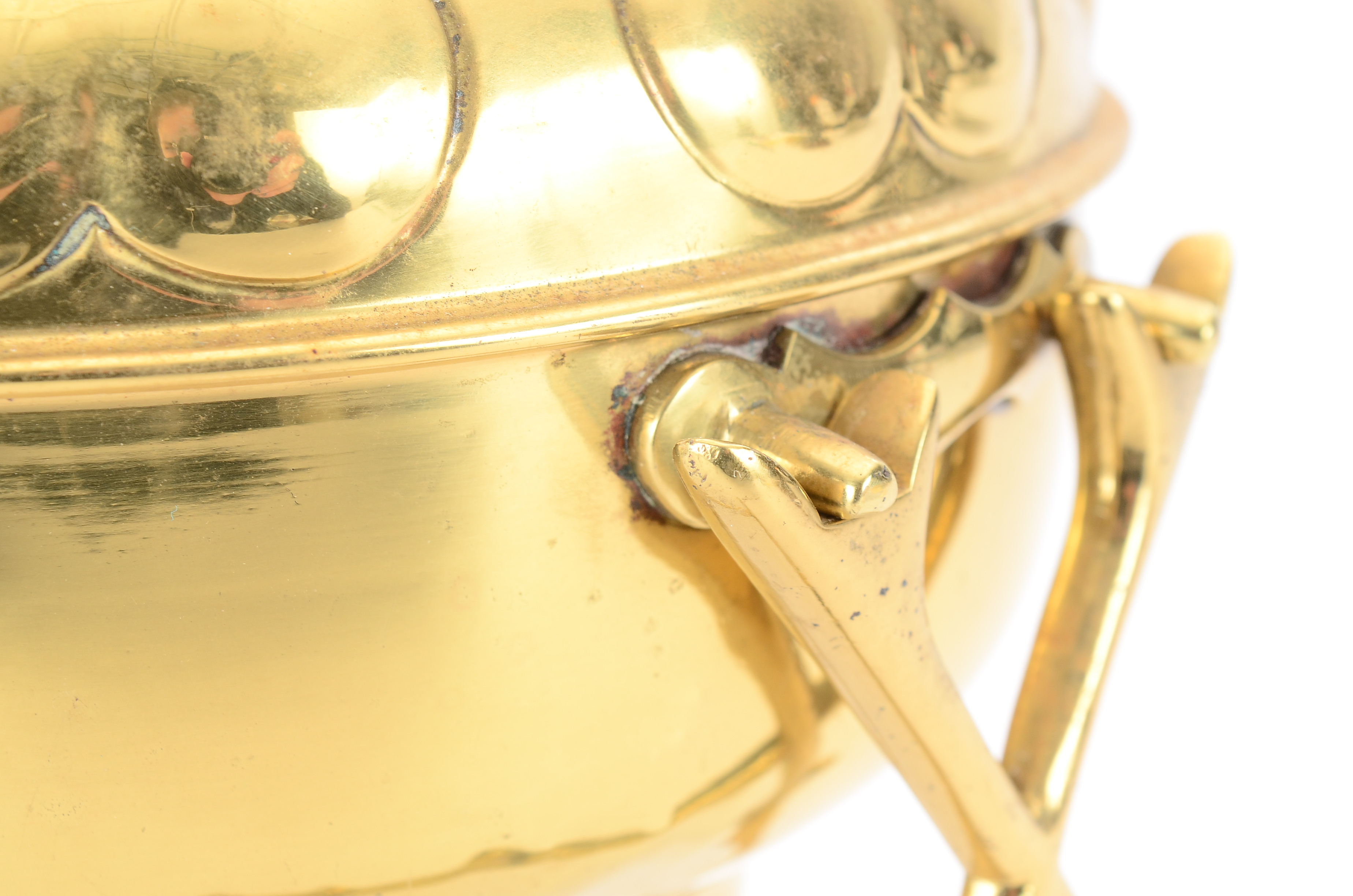 Vintage Brass Teapot on Stand