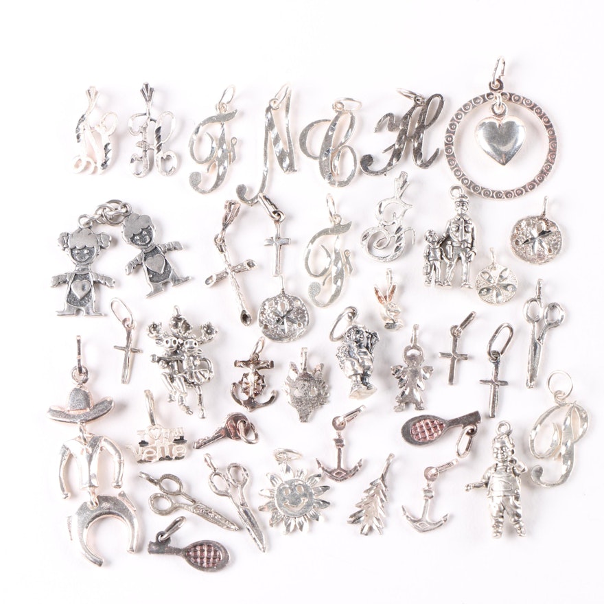 Sterling Silver Charms and Pendants