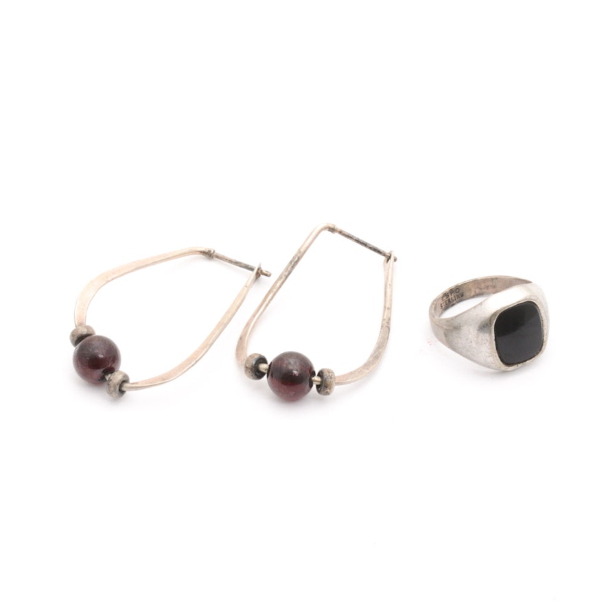 Sterling Silver and Onyx Jewelry