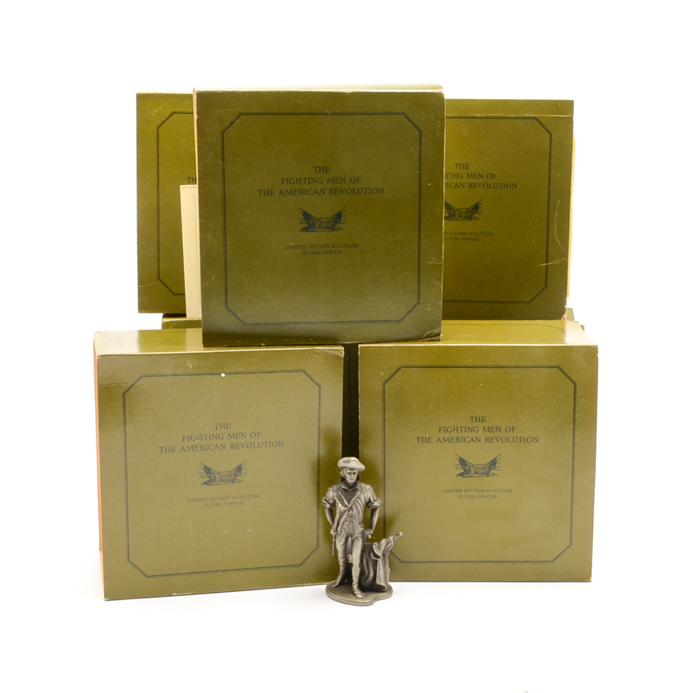 The Fighting Men of the American Revolution Pewter Sculptures