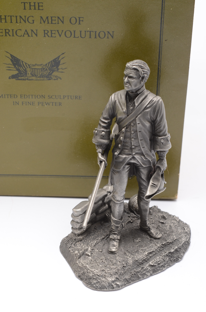 The Fighting Men of the American Revolution Pewter Sculptures