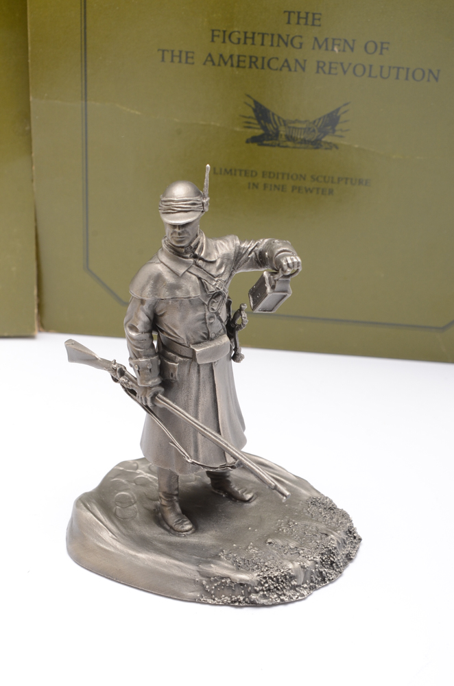 The Fighting Men of the American Revolution Pewter Sculptures