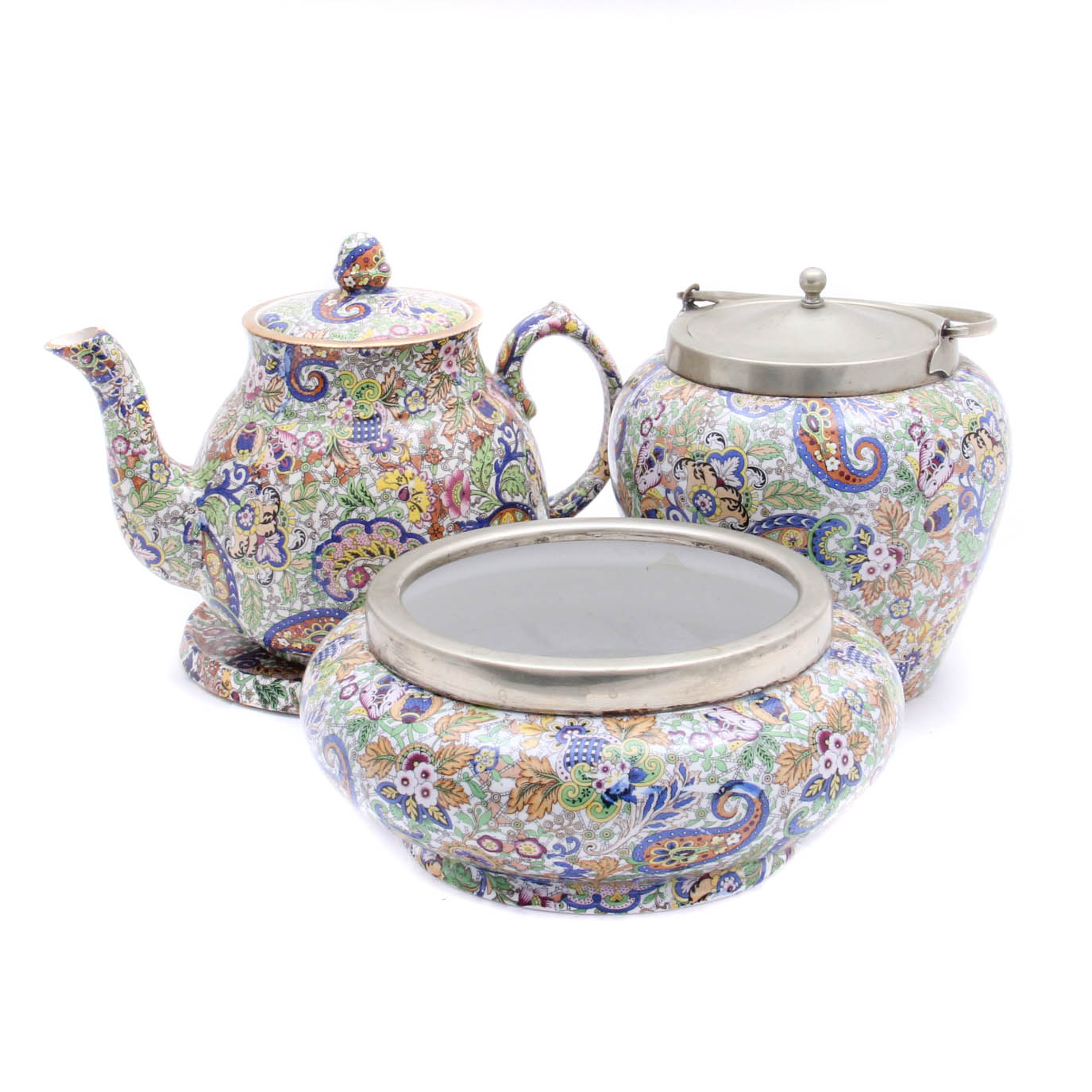 Antique Wade Heath Porcelain Chintz Transferware