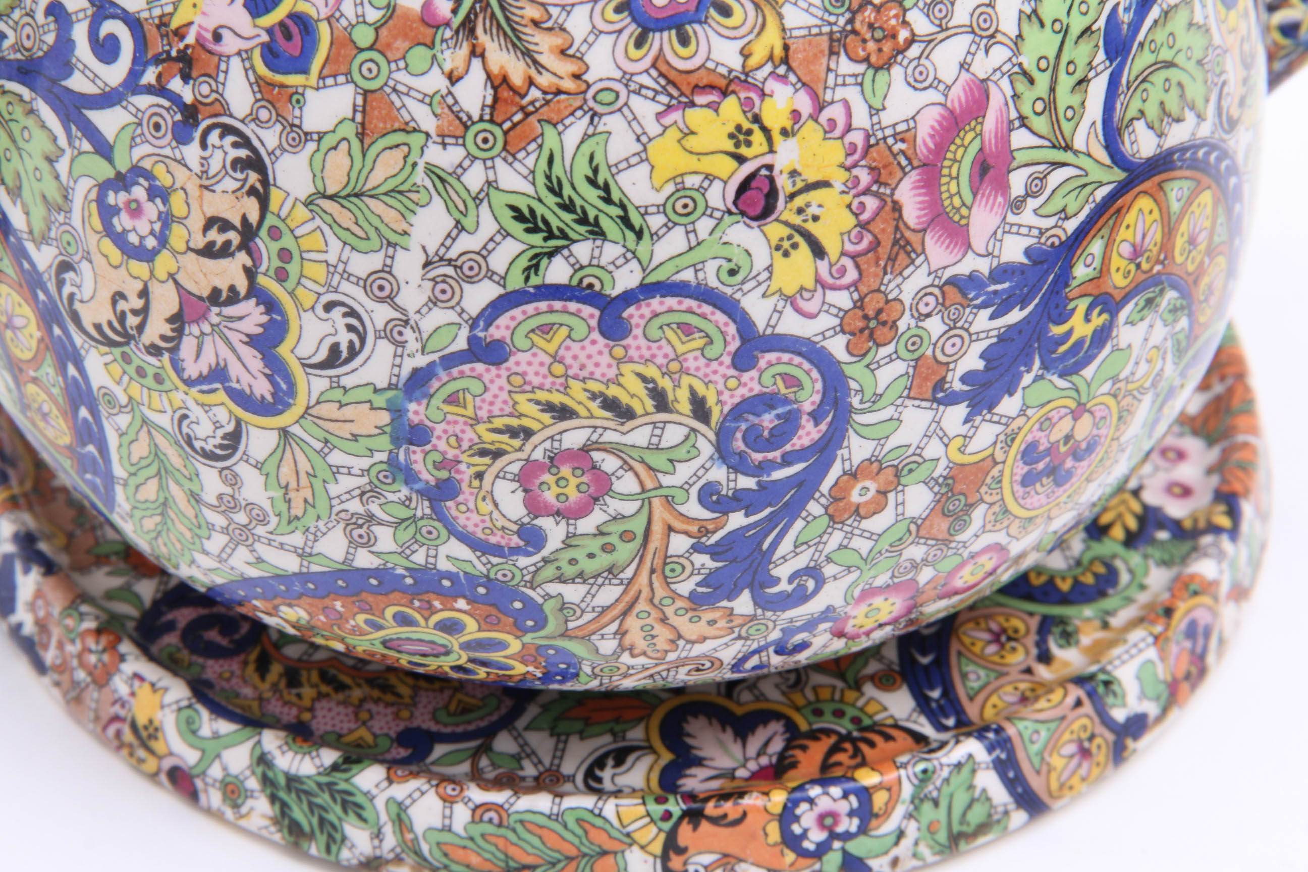 Antique Wade Heath Porcelain Chintz Transferware