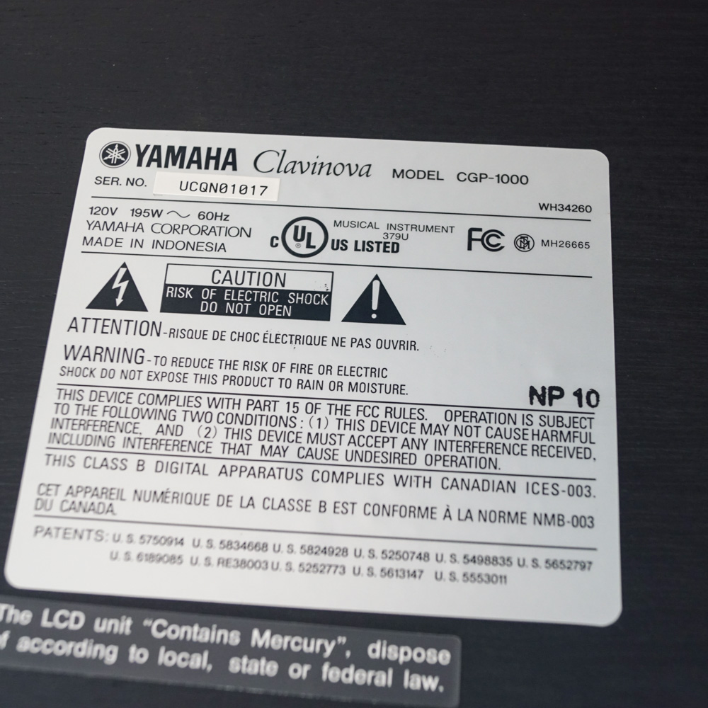 Yamaha Clavinova Electronic Baby Grand Piano