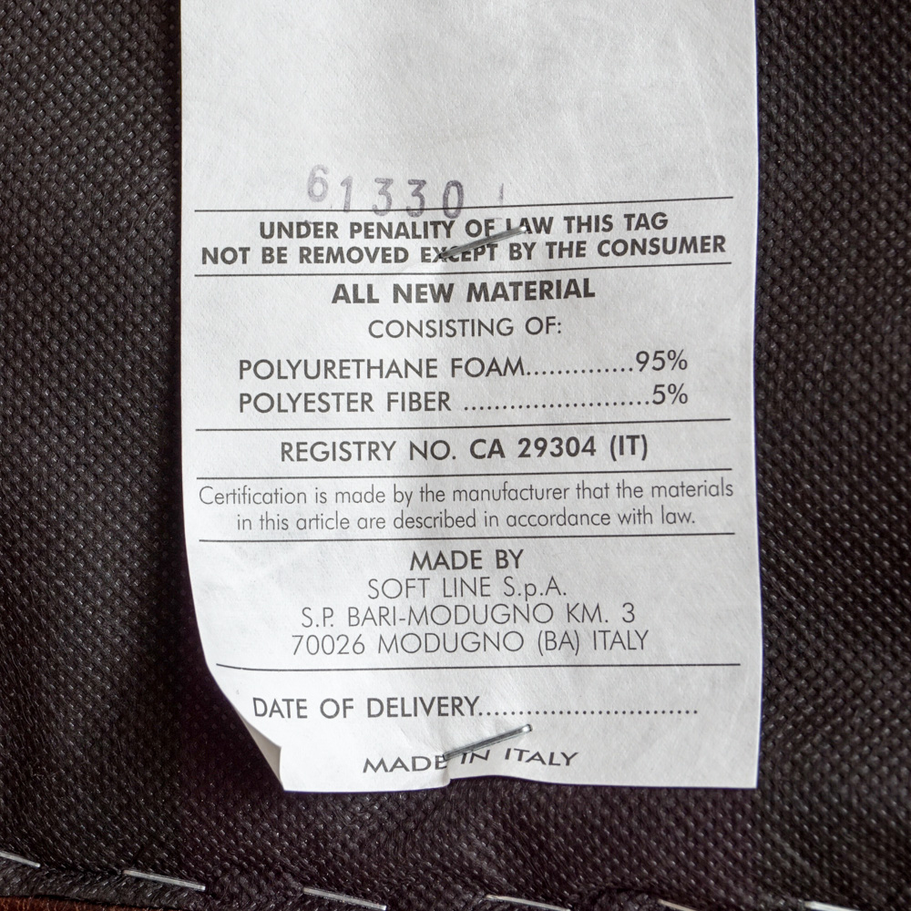 Italian Leather Sofa by Soft Line S.p.A.