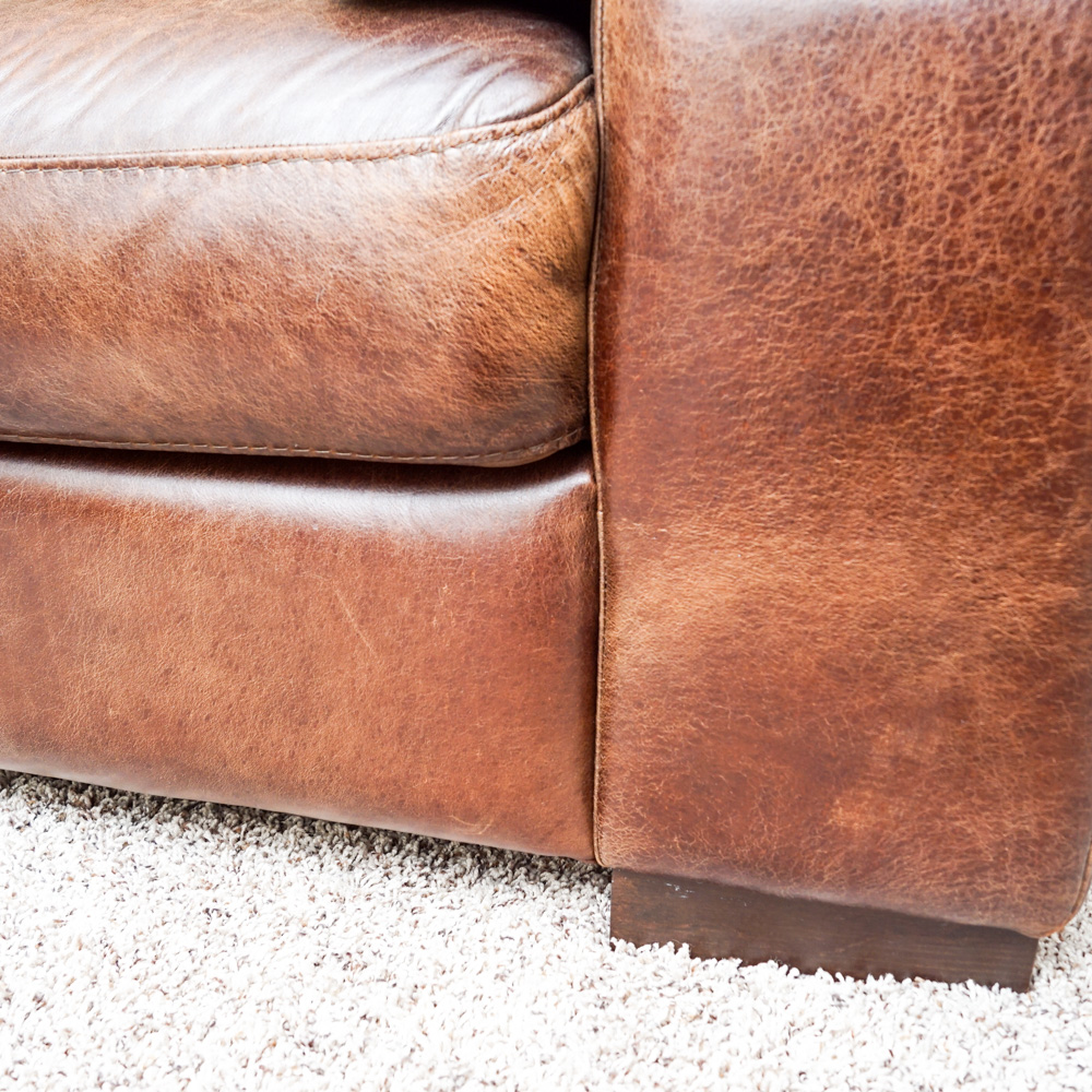 Italian Leather Sofa by Soft Line S.p.A.