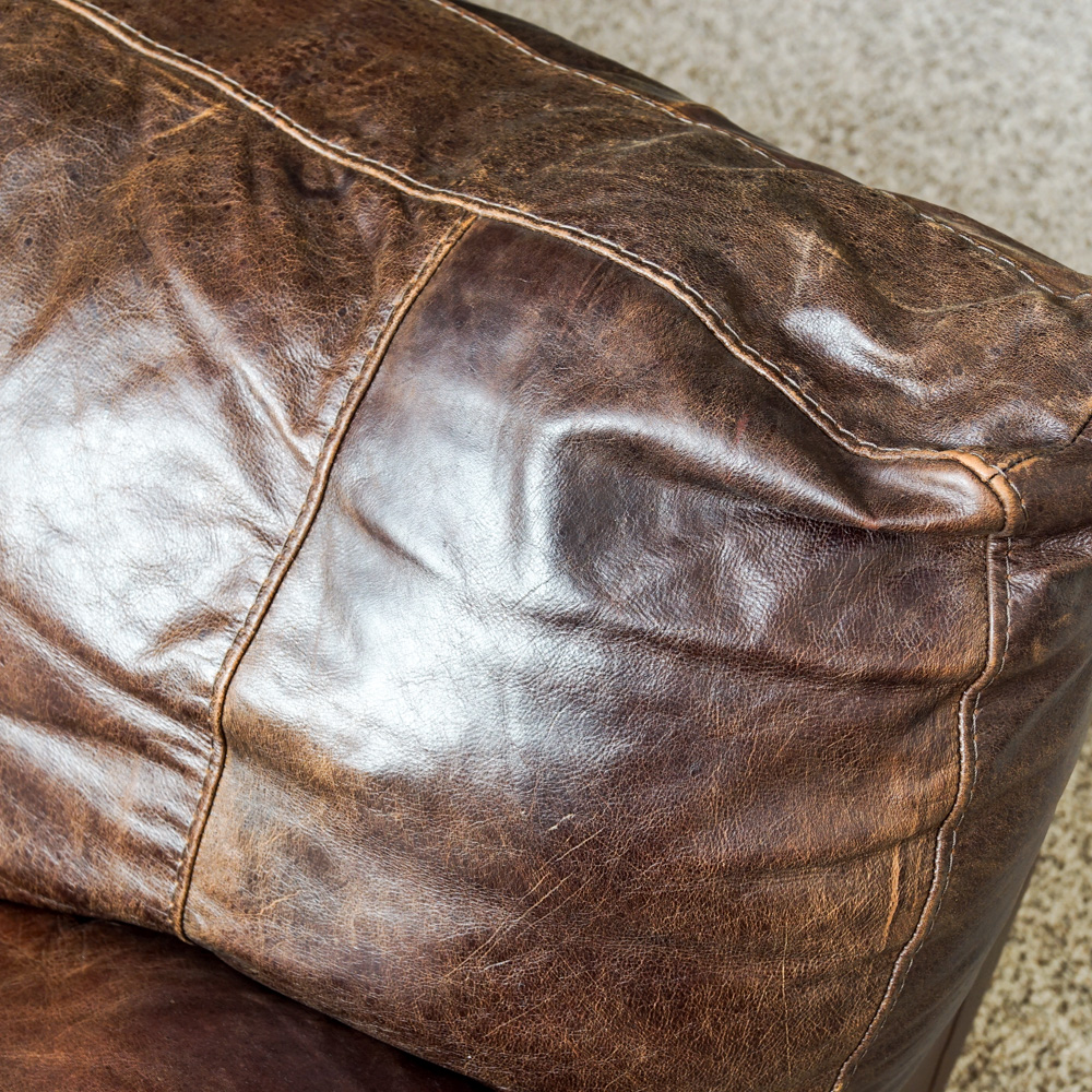 Italian Leather Sofa by Soft Line S.p.A.